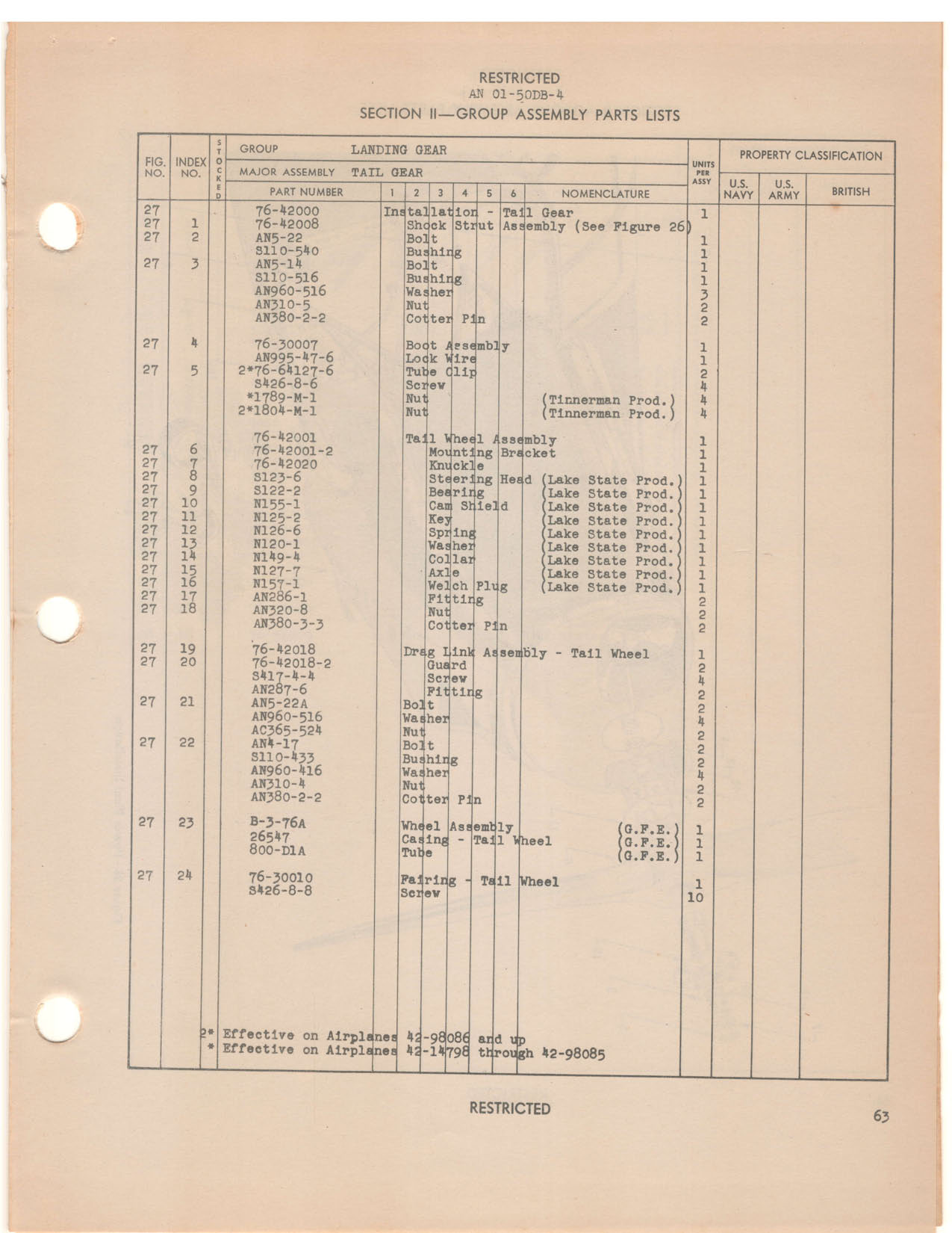 Sample page 55 from AirCorps Library document: Parts Catalog - L-5