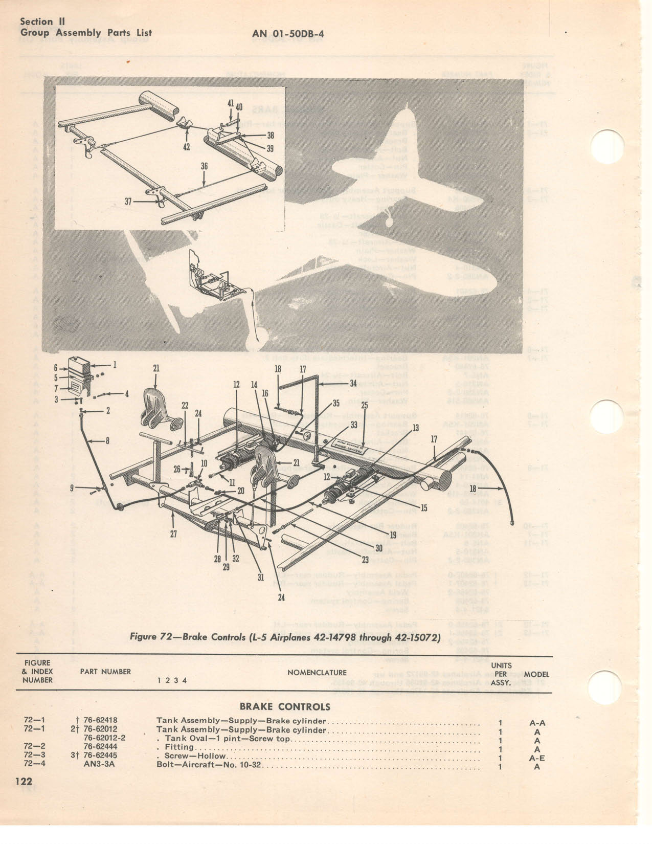Sample page 128 from AirCorps Library document: Parts Catalog - L-5, OY-1, OY-2