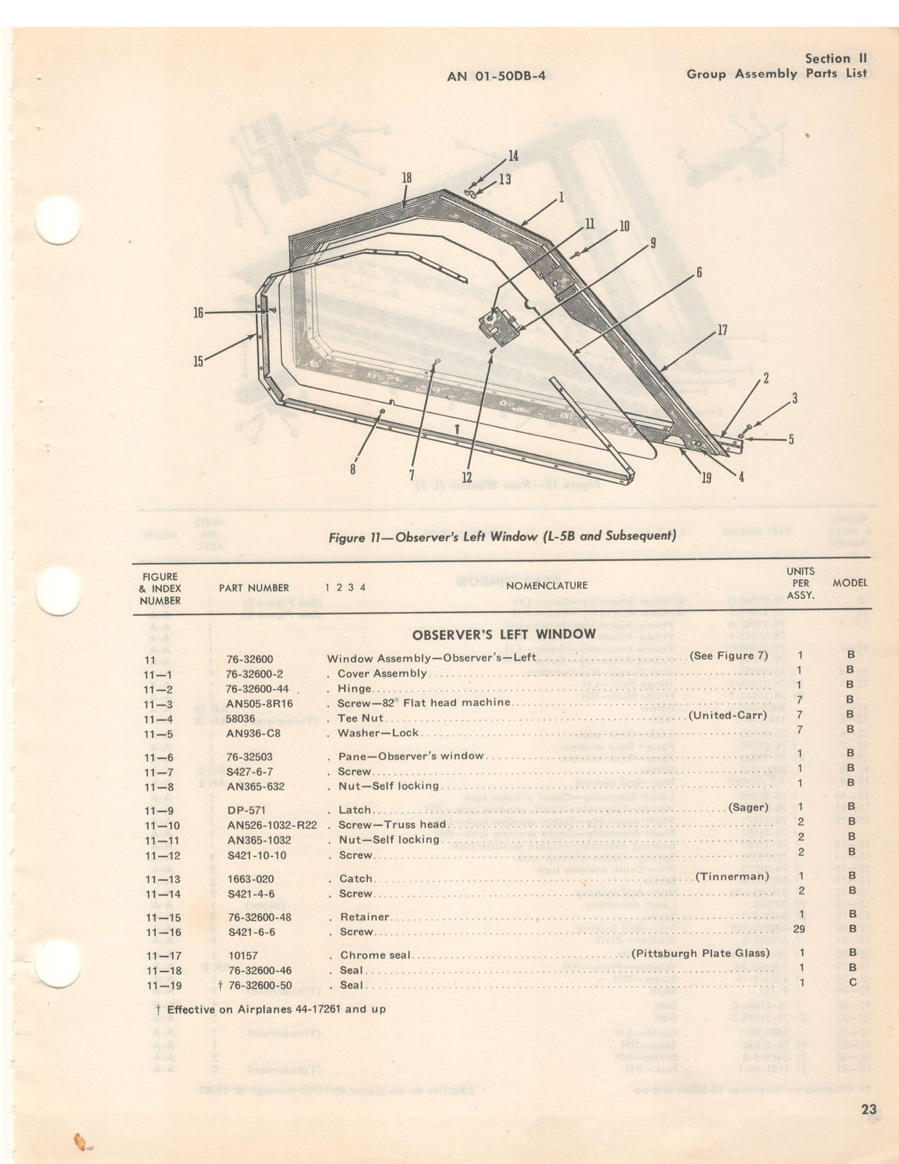 Sample page 27 from AirCorps Library document: Parts Catalog - L-5, OY-1, OY-2