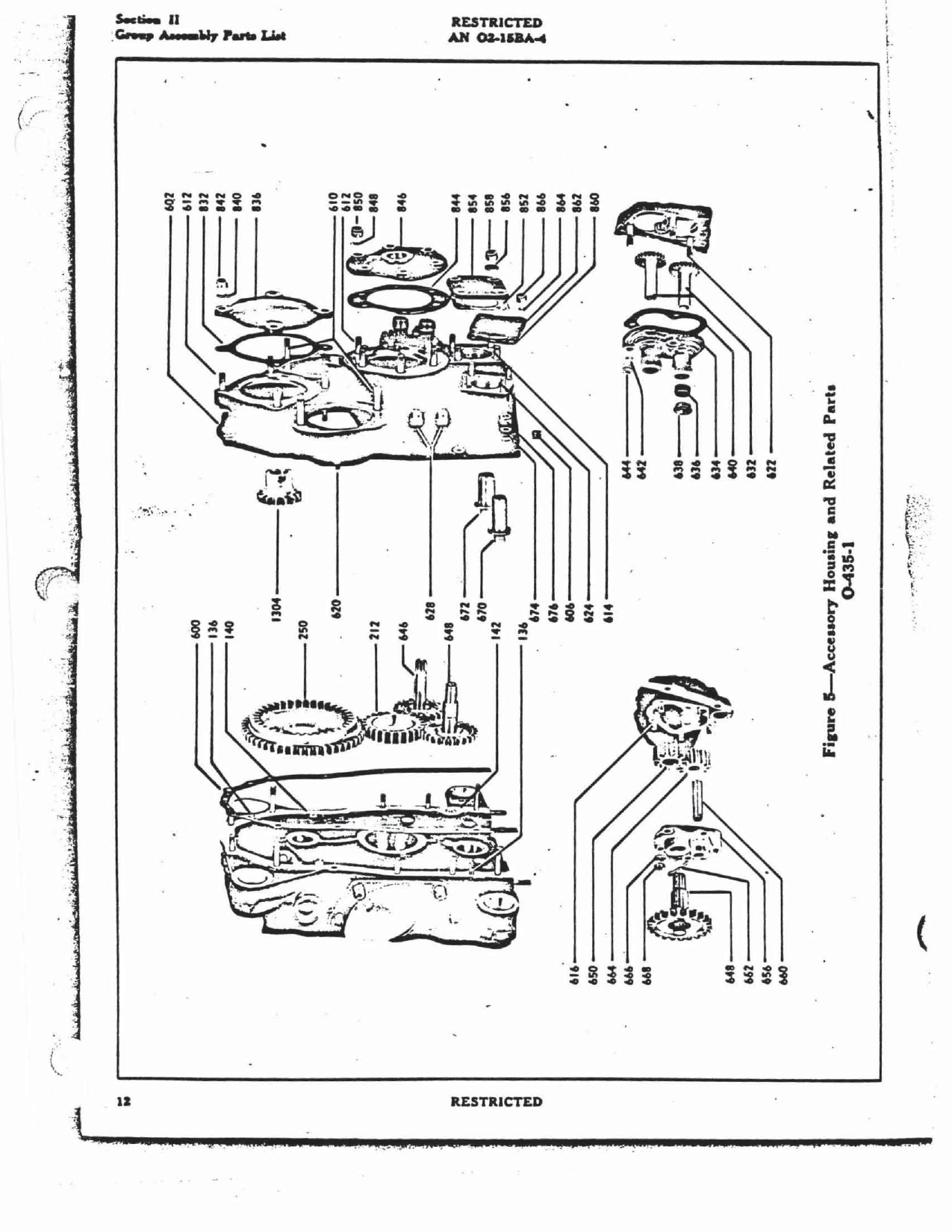 Sample page 15 from AirCorps Library document: Parts Catalog - O-435 Engine