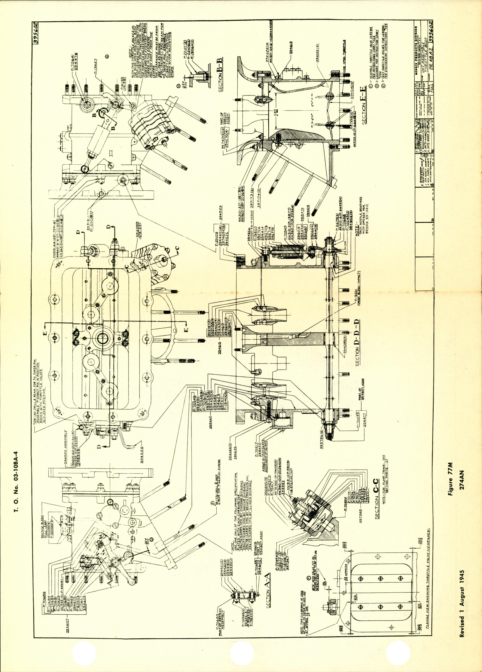 Sample page 1 from AirCorps Library document: Parts Catalog for PD, PR, and PT Series Injection Carburetors 