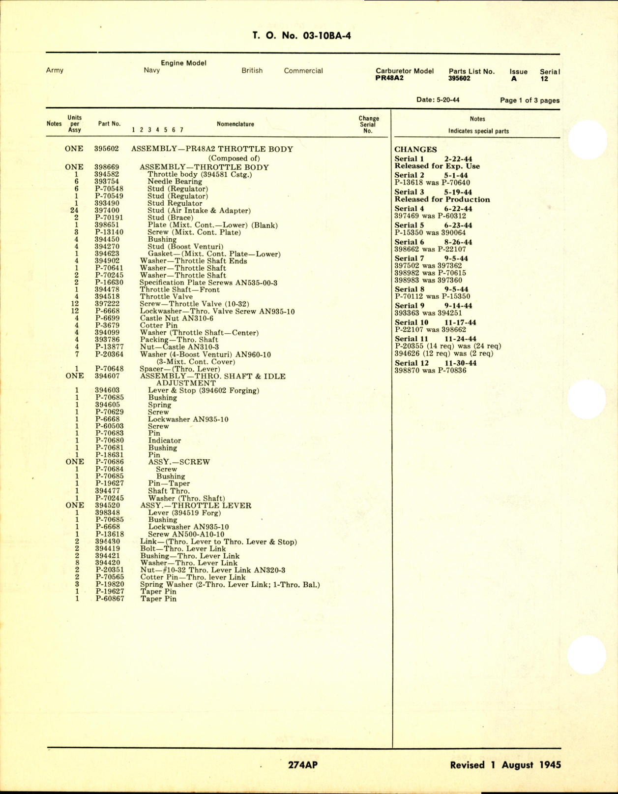 Sample page 2 from AirCorps Library document: Parts Catalog for PD, PR, and PT Series Injection Carburetors 