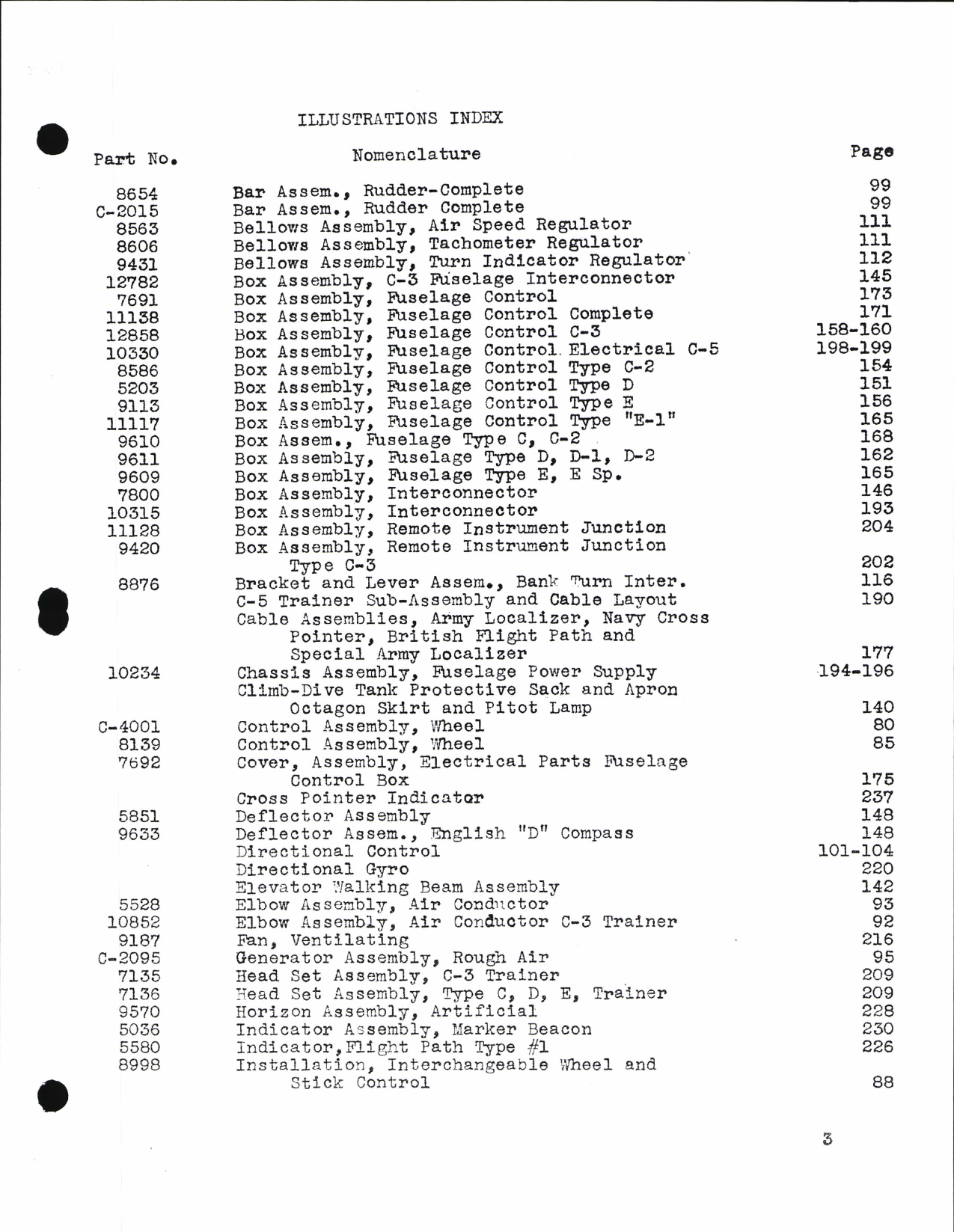 Sample page 7 from AirCorps Library document: Illustrated Parts Catalog for Link Instrument Flying Trainers
