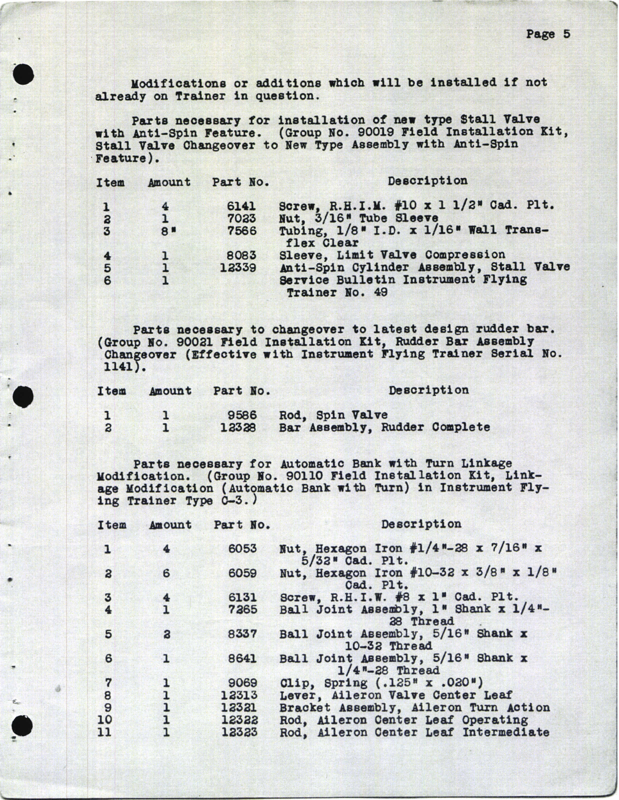 Sample page 7 from AirCorps Library document: Standard Field Overhaul Instructions for C-3 Trainer Models