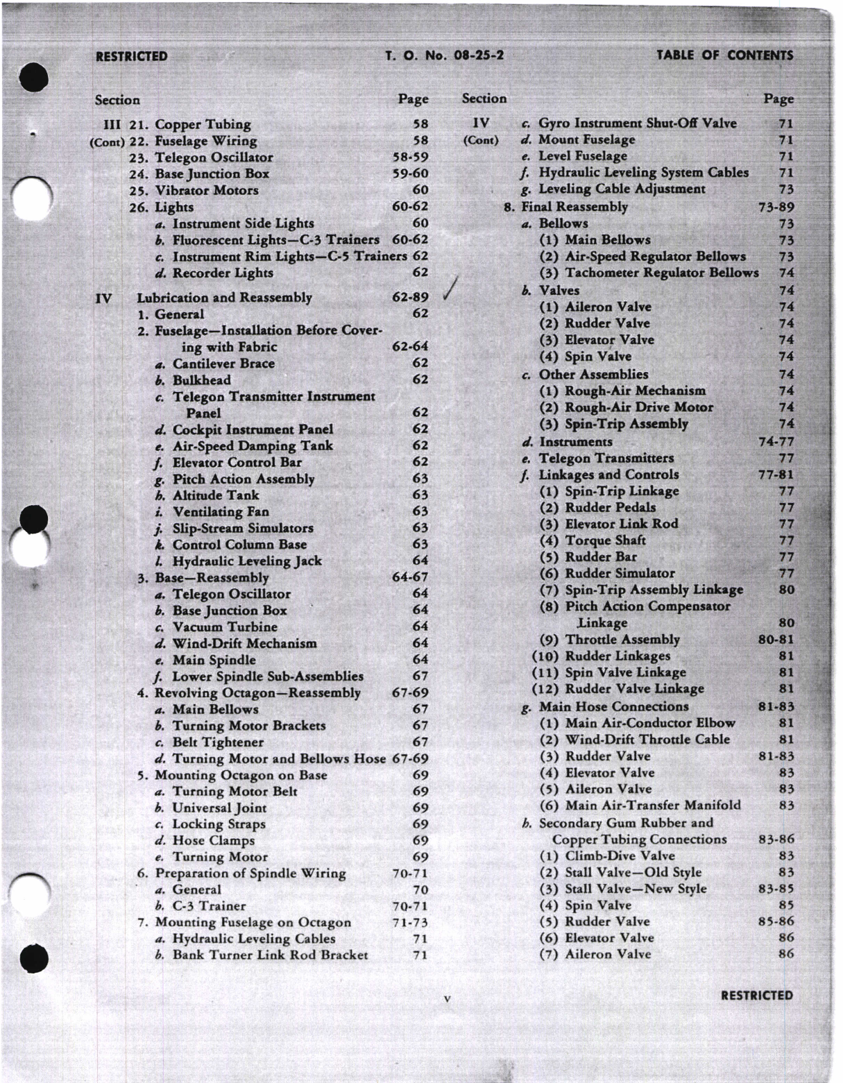 Sample page 7 from AirCorps Library document: Handbook of Overhaul Instructions for Instrument Flying Trainers Type C-2, C-3, C-4, and C-5