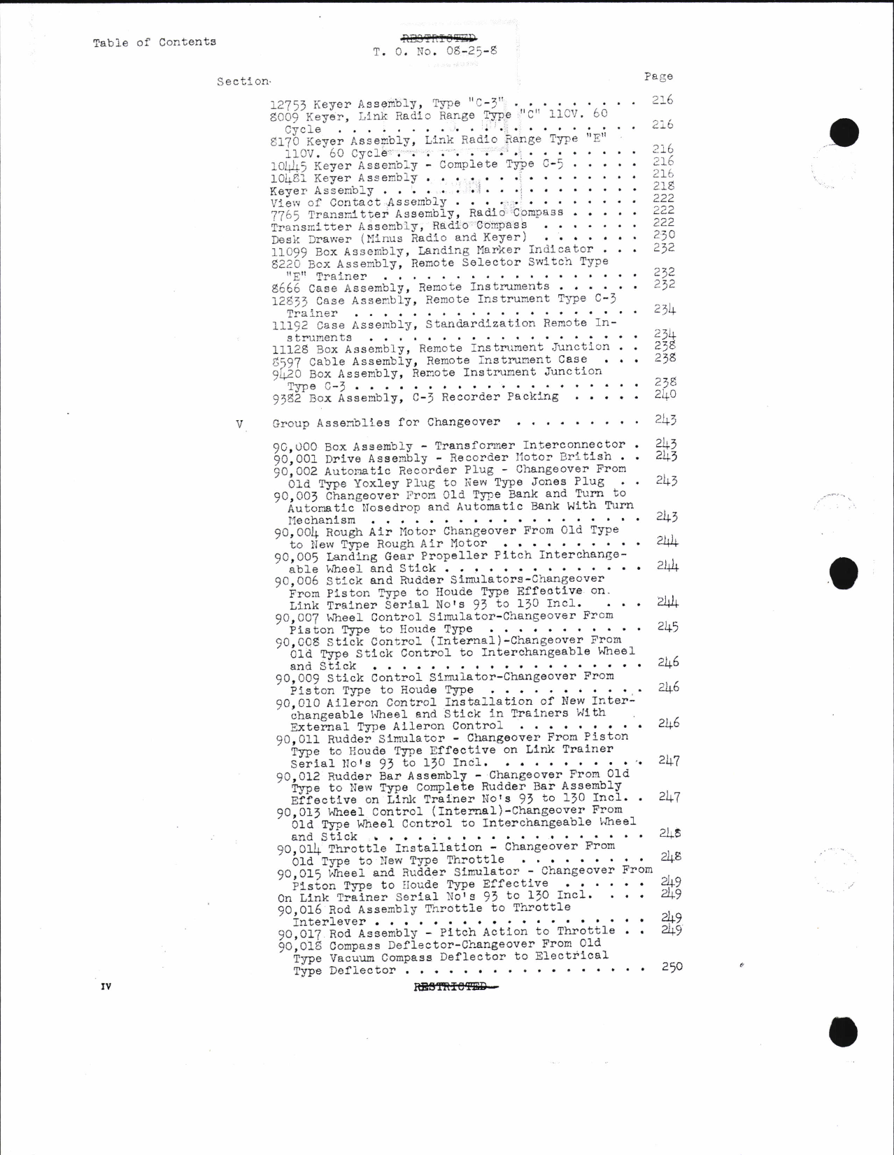 Sample page 6 from AirCorps Library document: Interchangeable Parts Catalog for Instrument Flying Trainers