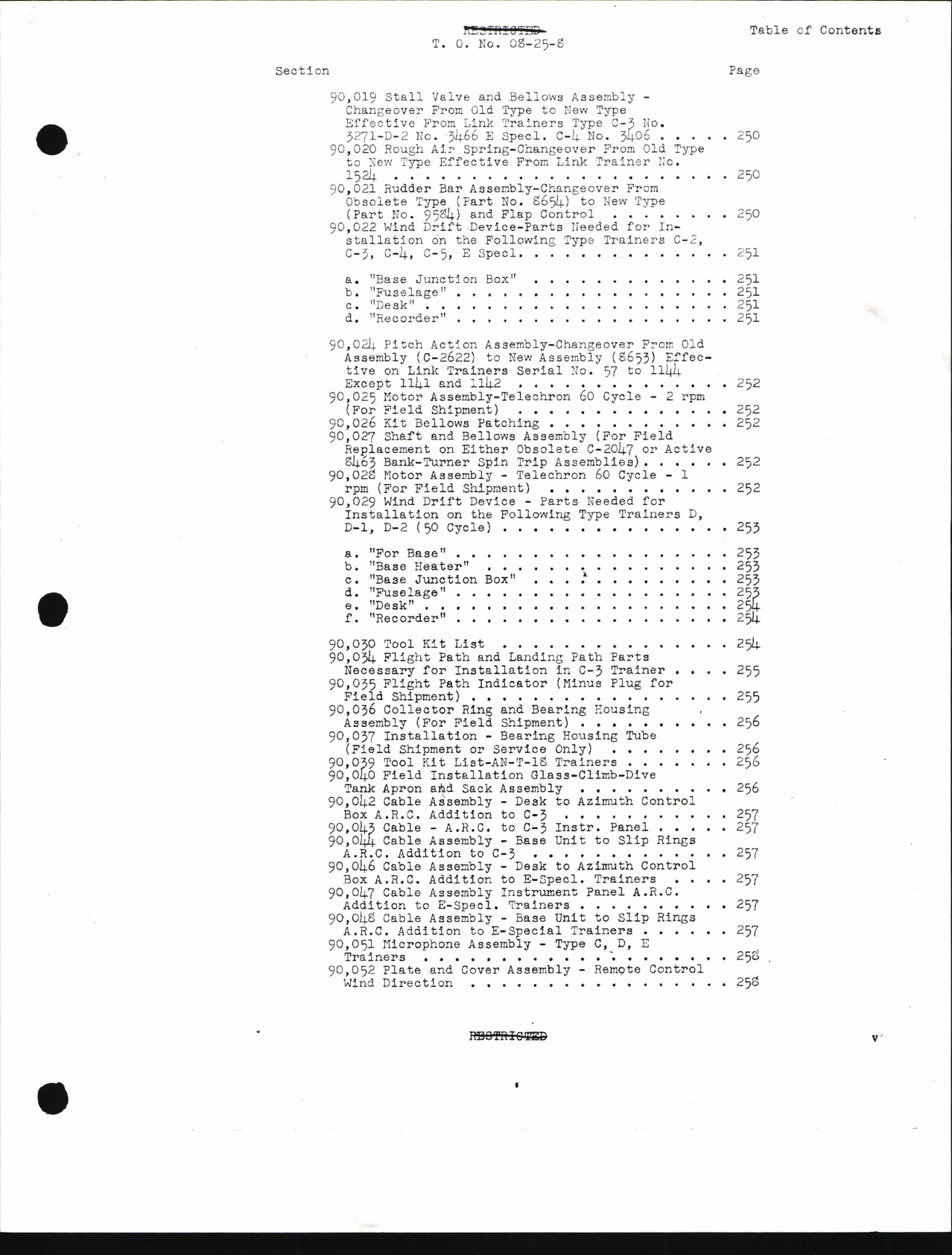 Sample page 7 from AirCorps Library document: Interchangeable Parts Catalog for Instrument Flying Trainers