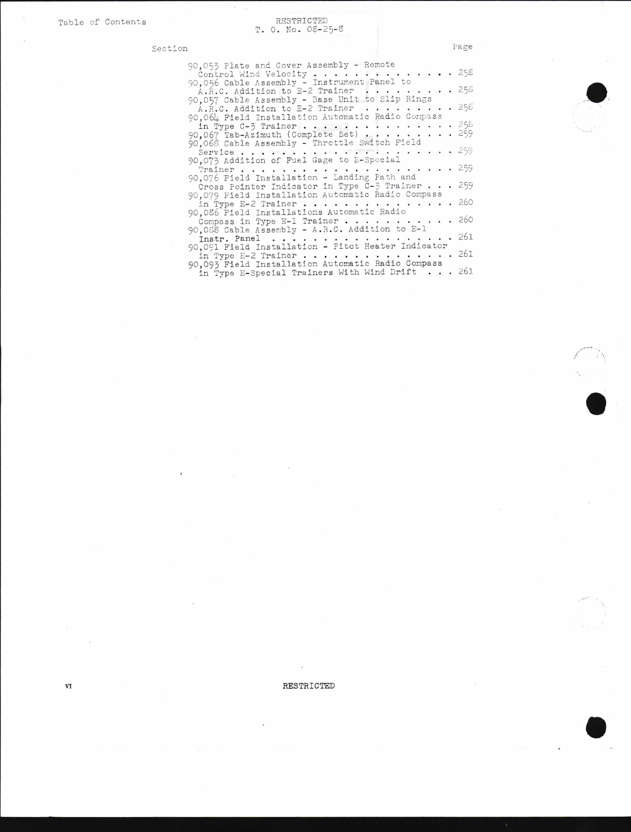 Sample page 8 from AirCorps Library document: Interchangeable Parts Catalog for Instrument Flying Trainers