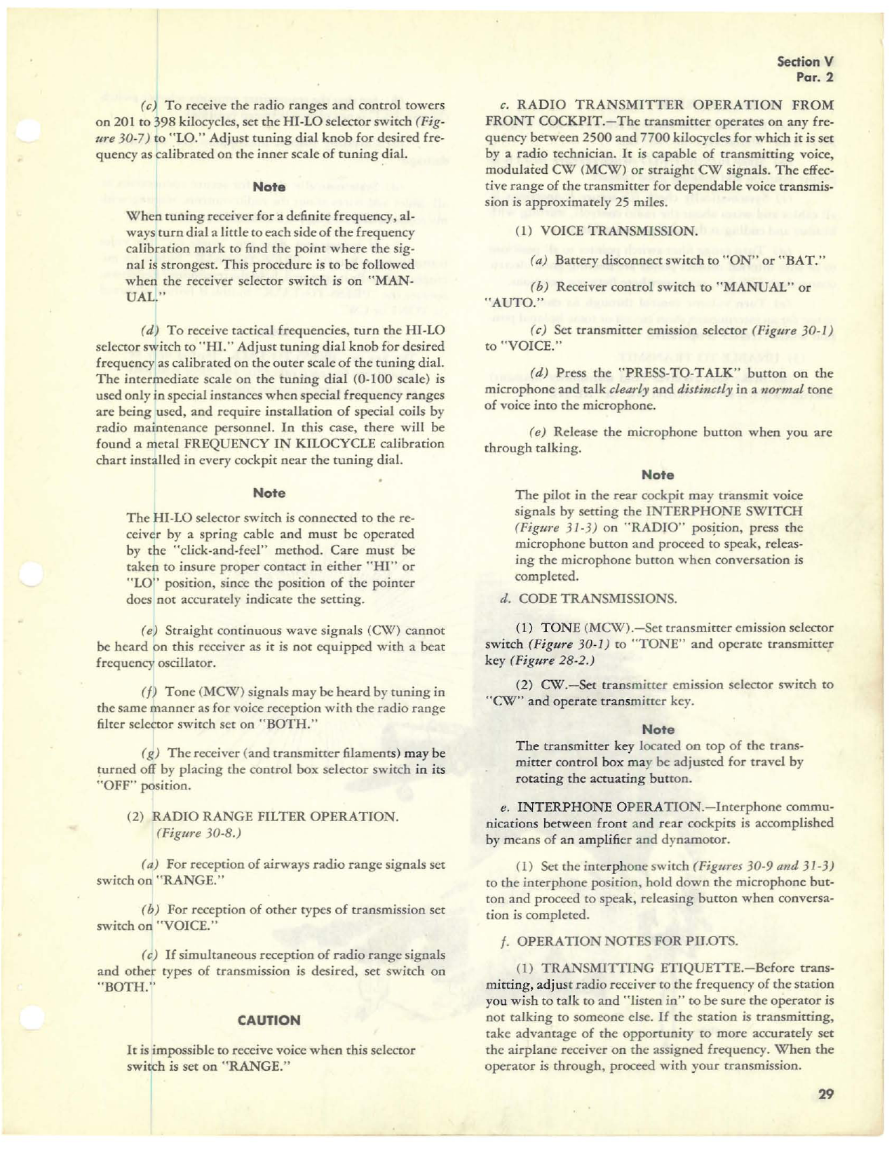 Sample page 35 from AirCorps Library document: Pilot Flight Operating Instructions - BT-13