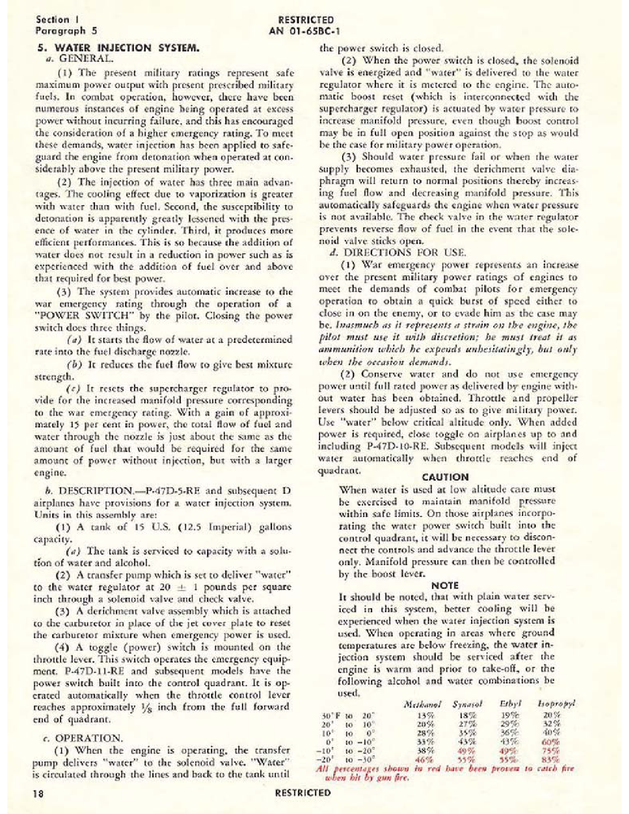 Sample page 22 from AirCorps Library document: Pilot's Flight Operating Instructions - P-47B, P-47C, P-47D, P-47G