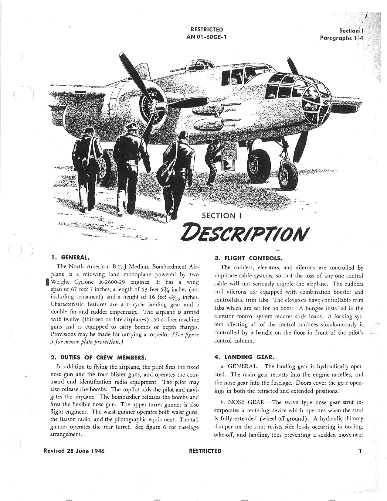 Sample page 7 from AirCorps Library document: B-25 Pilot's Handbook for B-25J, TB-25J, and PBJ-1J