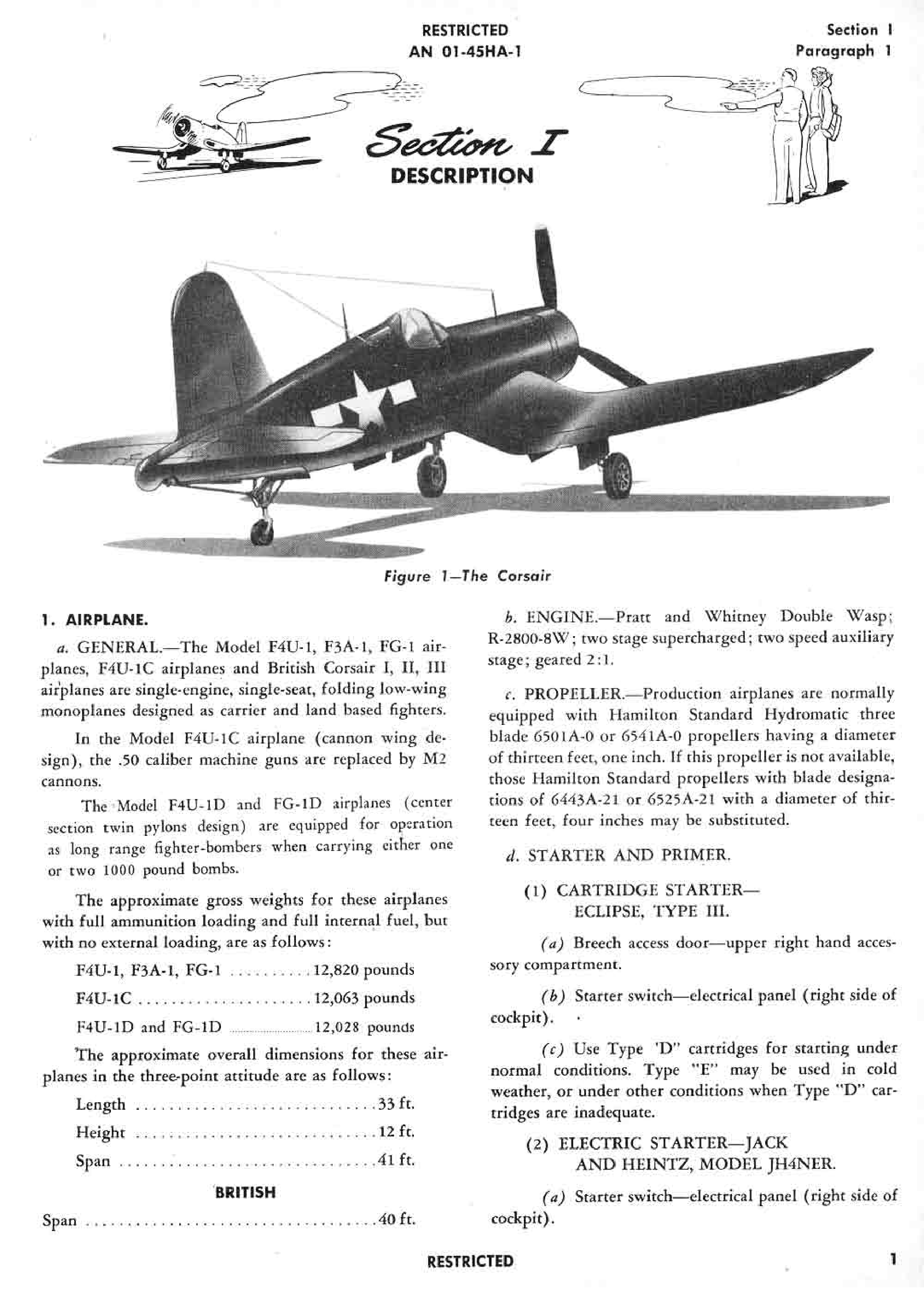 Sample page 7 from AirCorps Library document: Pilot's Handbook - Corsair - F4U, F3A, FG1