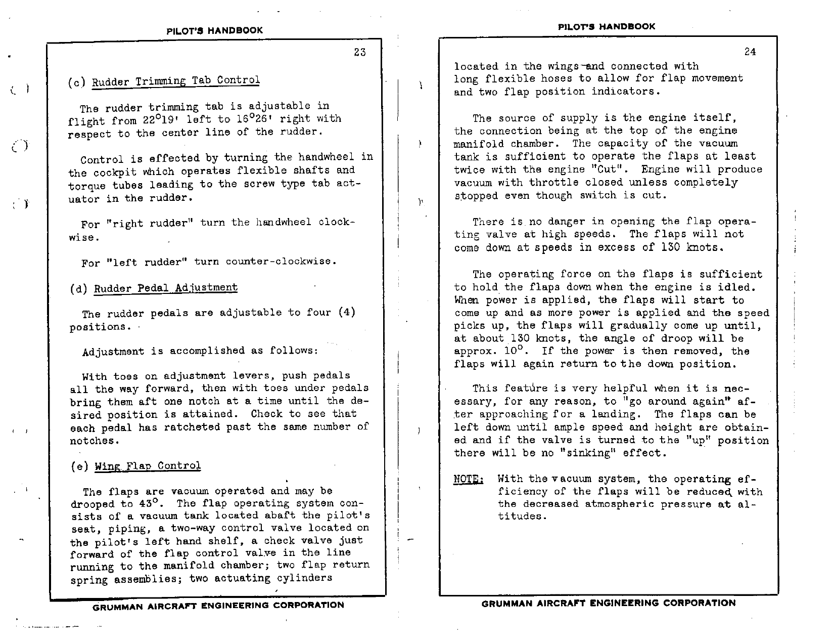 Sample page 12 from AirCorps Library document: Pilot's Handbook for Model F4F-4 Engine R-1830-86