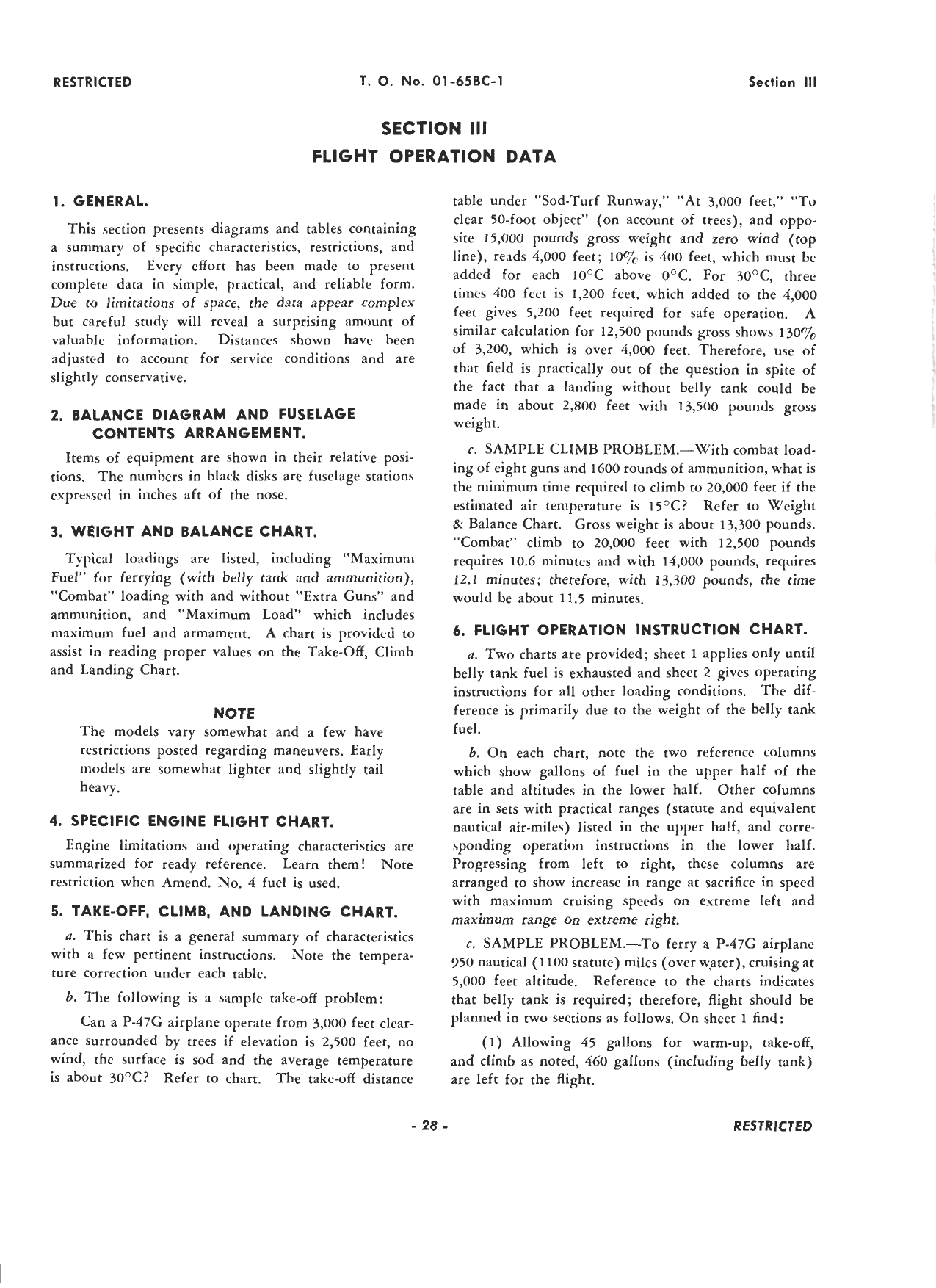 Sample page 32 from AirCorps Library document: Pilot's Operating Instructions P-47B, C, D, G