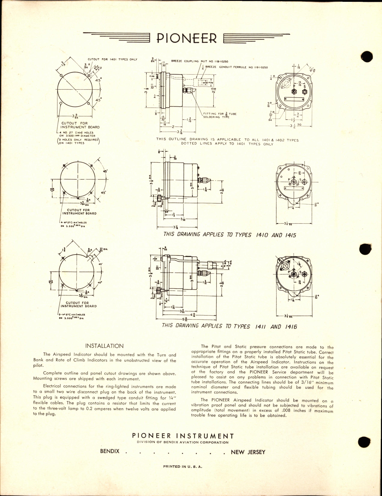 Sample page 9 from AirCorps Library document: Pioneer Aircraft Instruments