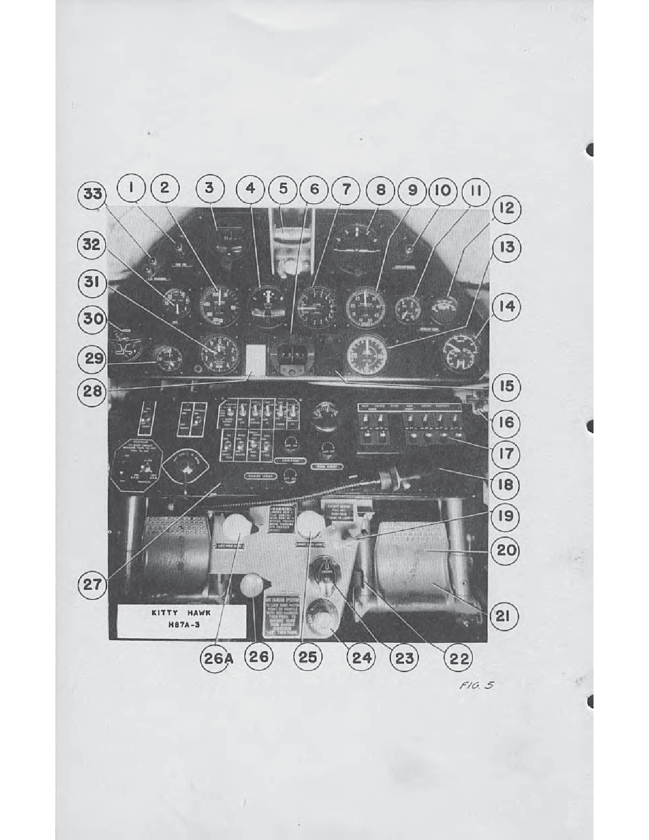 Sample page 26 from AirCorps Library document: Pilot's Notes - Kittyhawk I