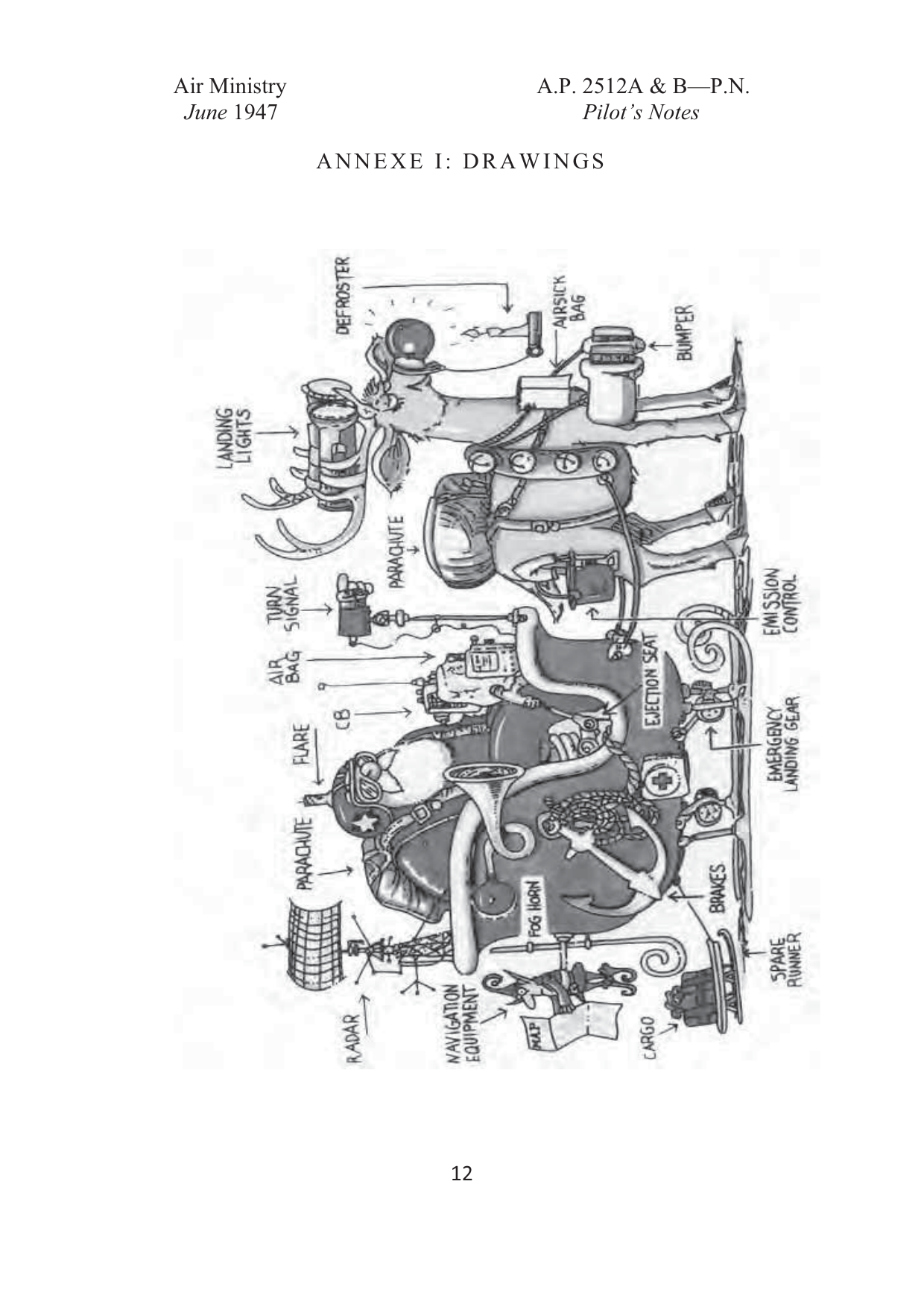 Sample page 14 from AirCorps Library document: Sleigh I & II, Pilot's Flight Engineer's Notes