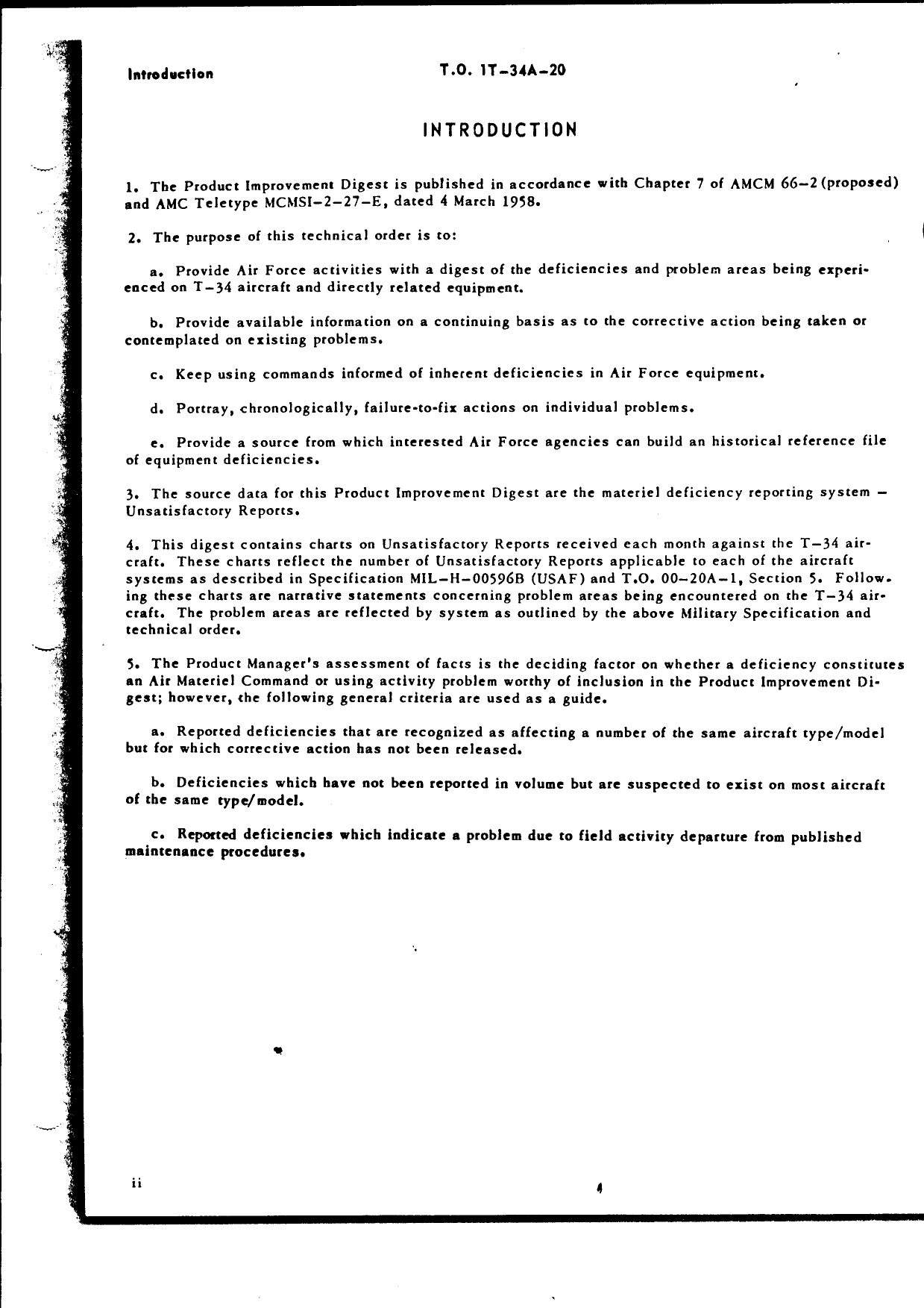 Sample page 4 from AirCorps Library document: Product Improvement Digest for T-34A Aircraft