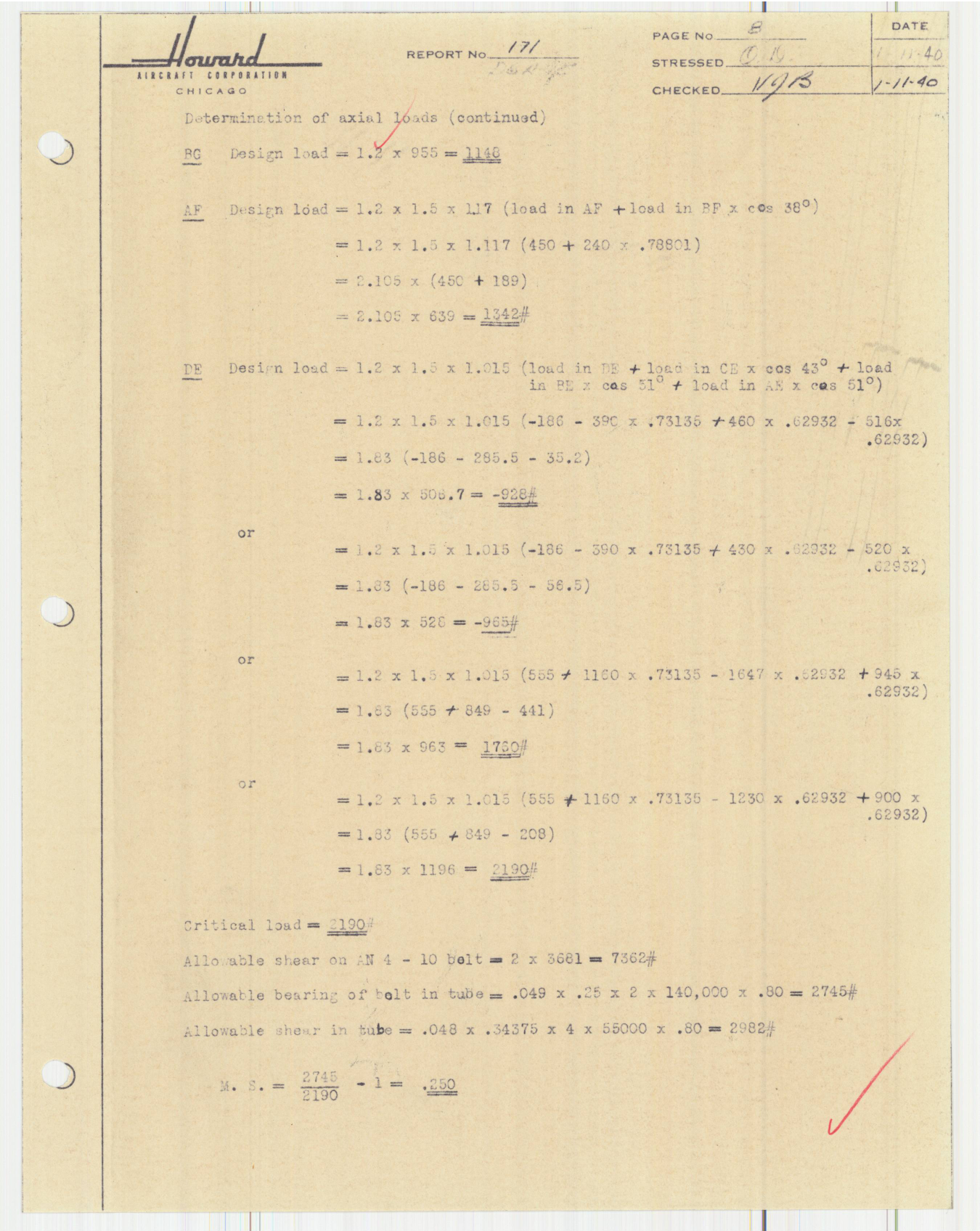 Sample page 21 from AirCorps Library document: Report 171, Pilot Seat Analysis, DGA-15, Serial 510 and Up