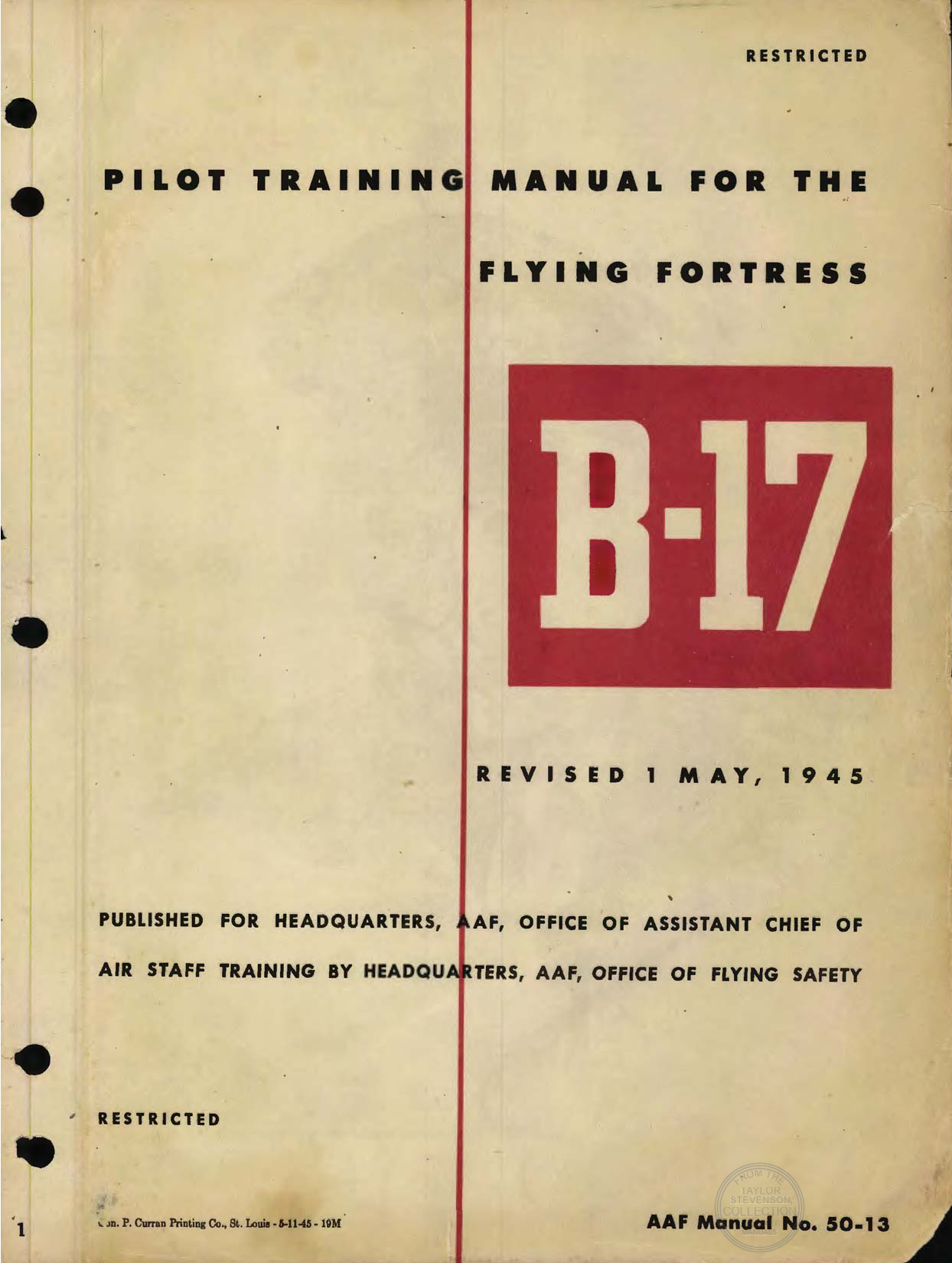 Sample page 3 from AirCorps Library document: Pilot Training Manual - B-17