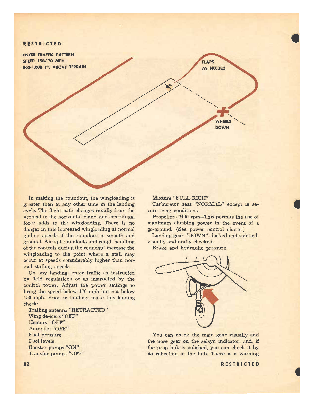 Sample page 82 from AirCorps Library document: Pilot Training Manual - B-25