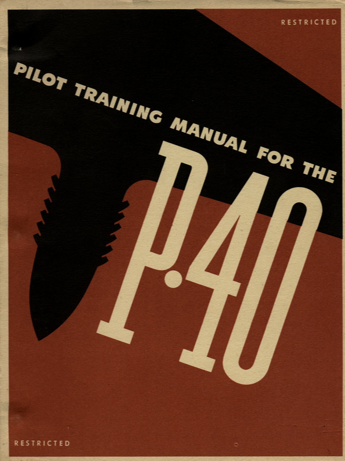 Sample page 1 from AirCorps Library document: Pilot Training Manual - P-40