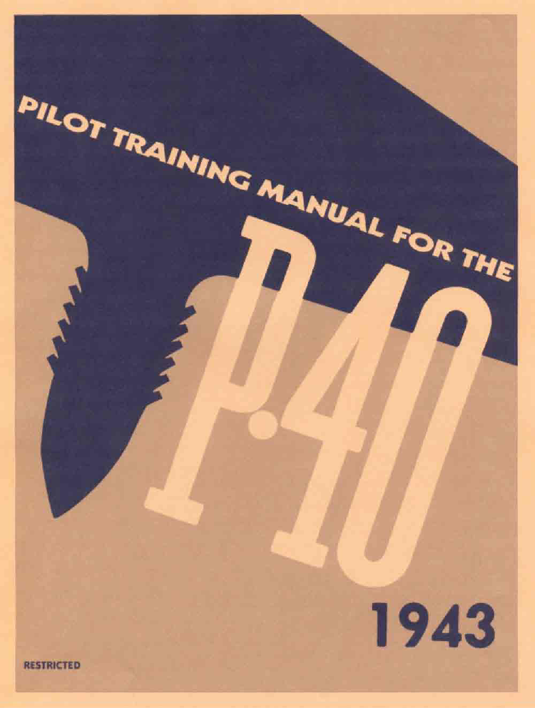 Sample page 1 from AirCorps Library document: Pilot Training Manual - P-40 - 1943