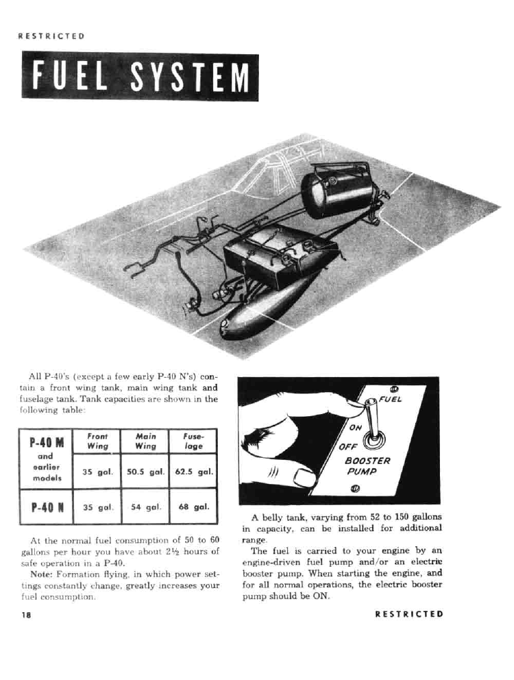 Sample page 18 from AirCorps Library document: Pilot Training Manual - P-40 - 1943
