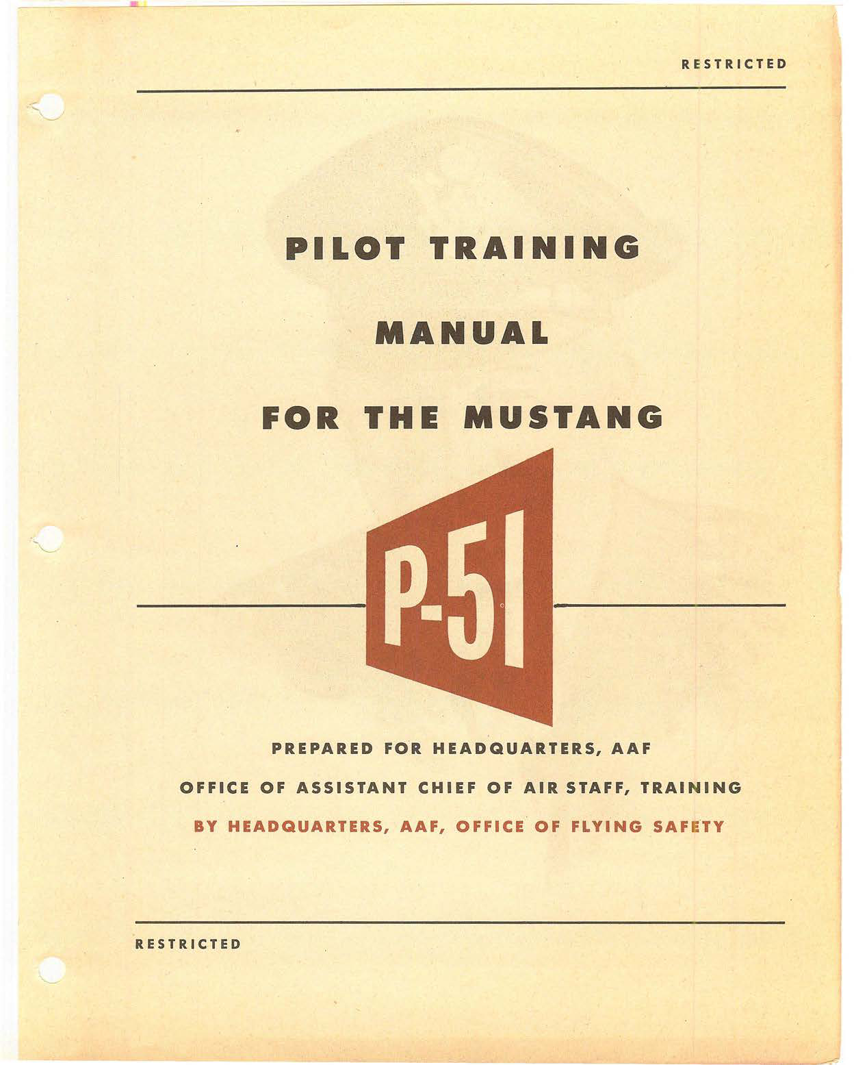 Sample page 2 from AirCorps Library document: Pilot Training Manual - P-51 Early Models