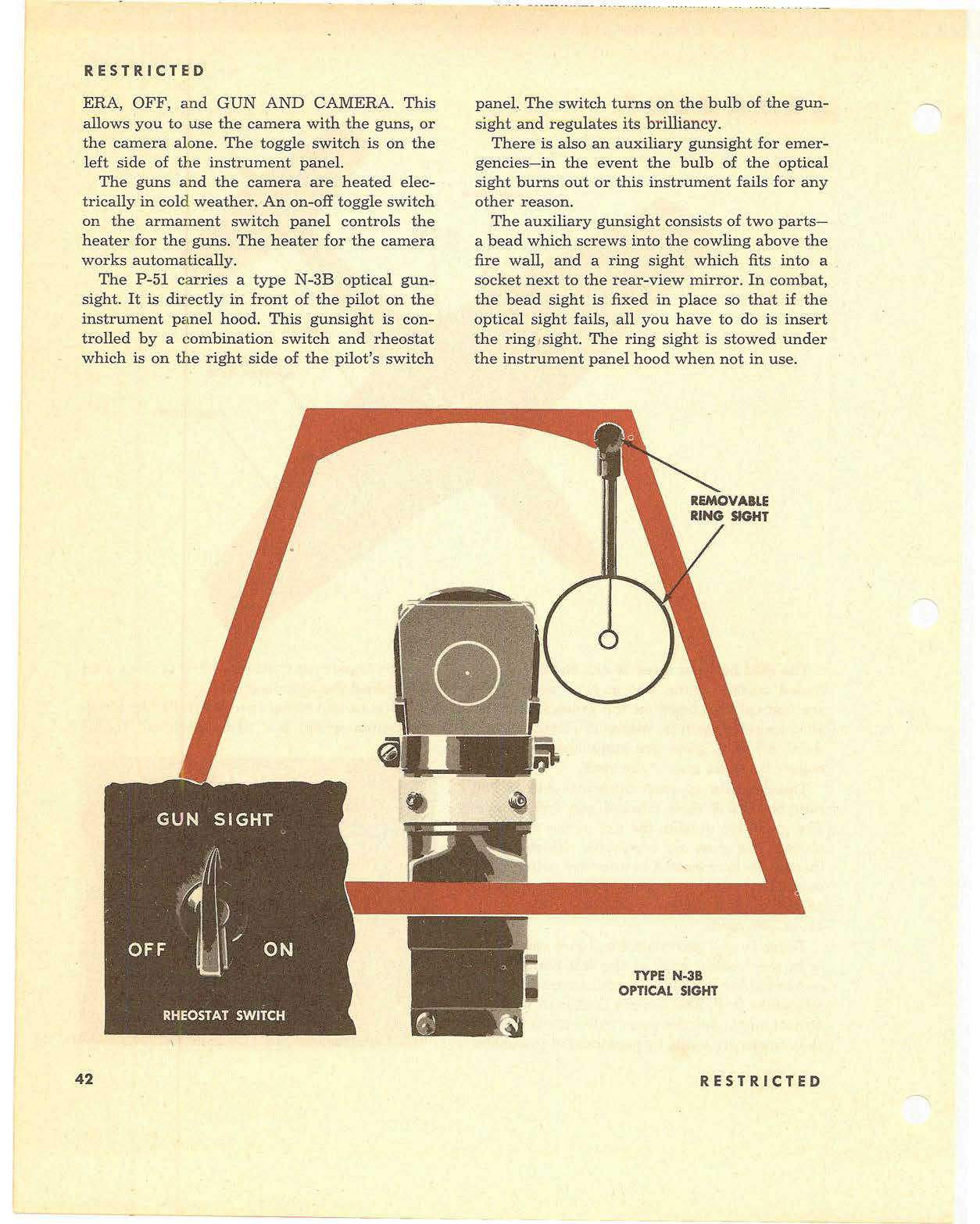 Sample page 43 from AirCorps Library document: Pilot Training Manual - P-51 Early Models