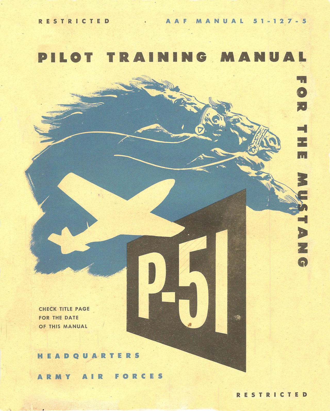 Sample page 1 from AirCorps Library document: Pilot Training Manual - P-51 - Late Models