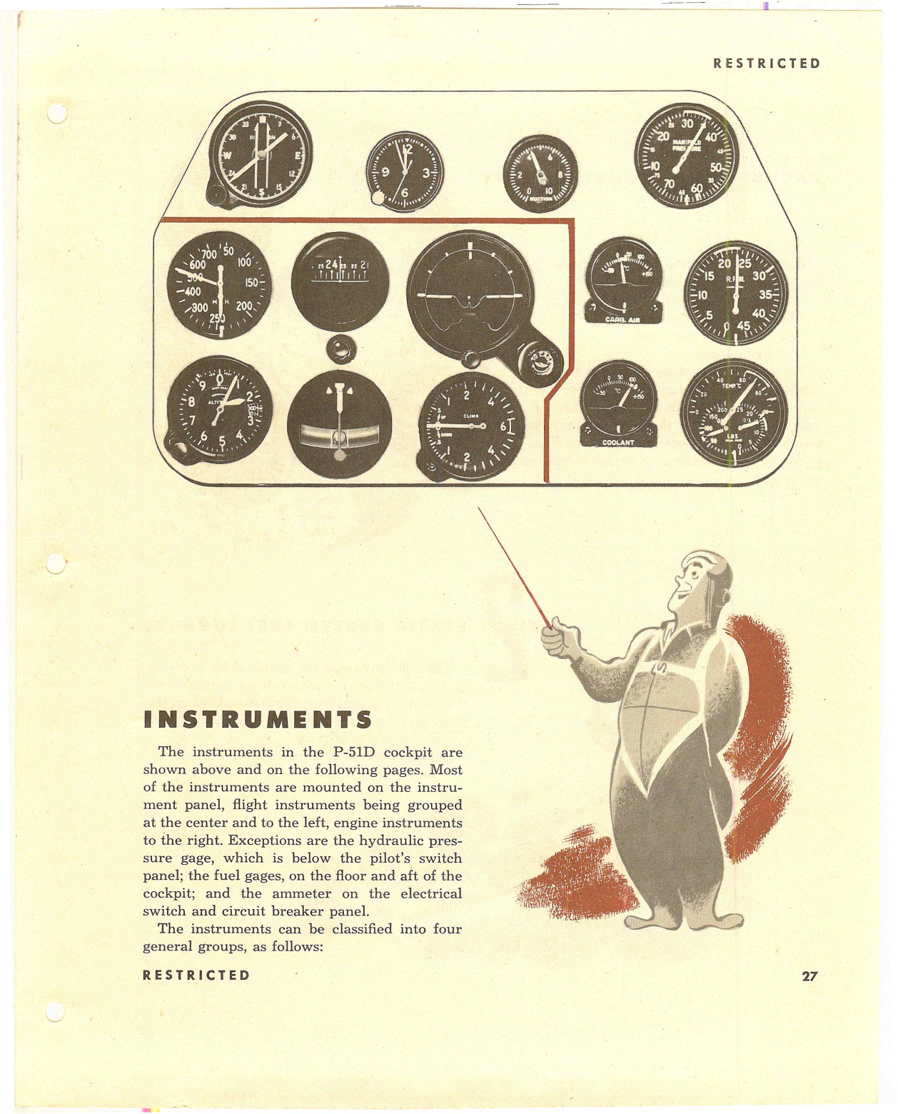 Sample page 26 from AirCorps Library document: Pilot Training Manual - P-51 - Late Models