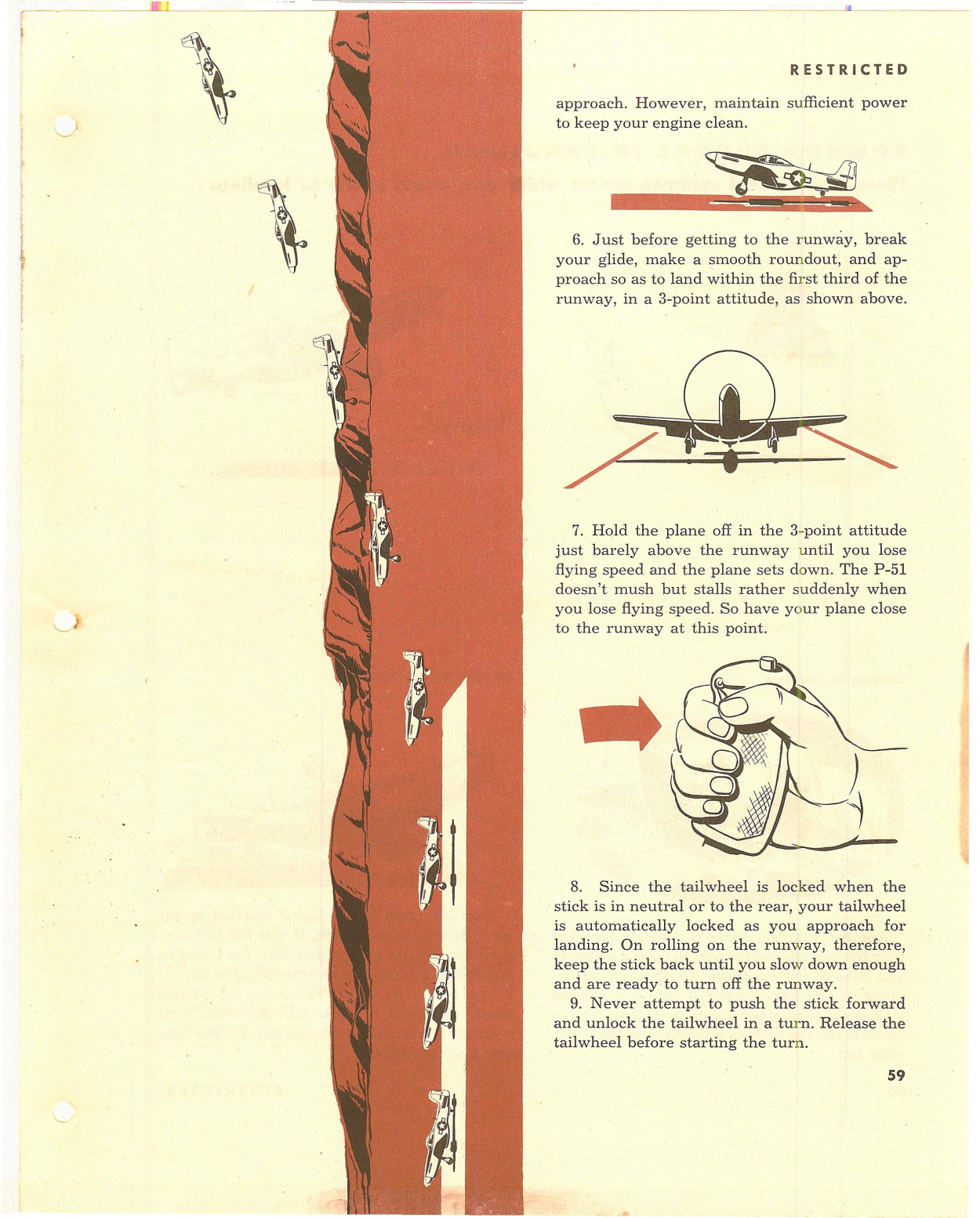 Sample page 58 from AirCorps Library document: Pilot Training Manual - P-51 - Late Models