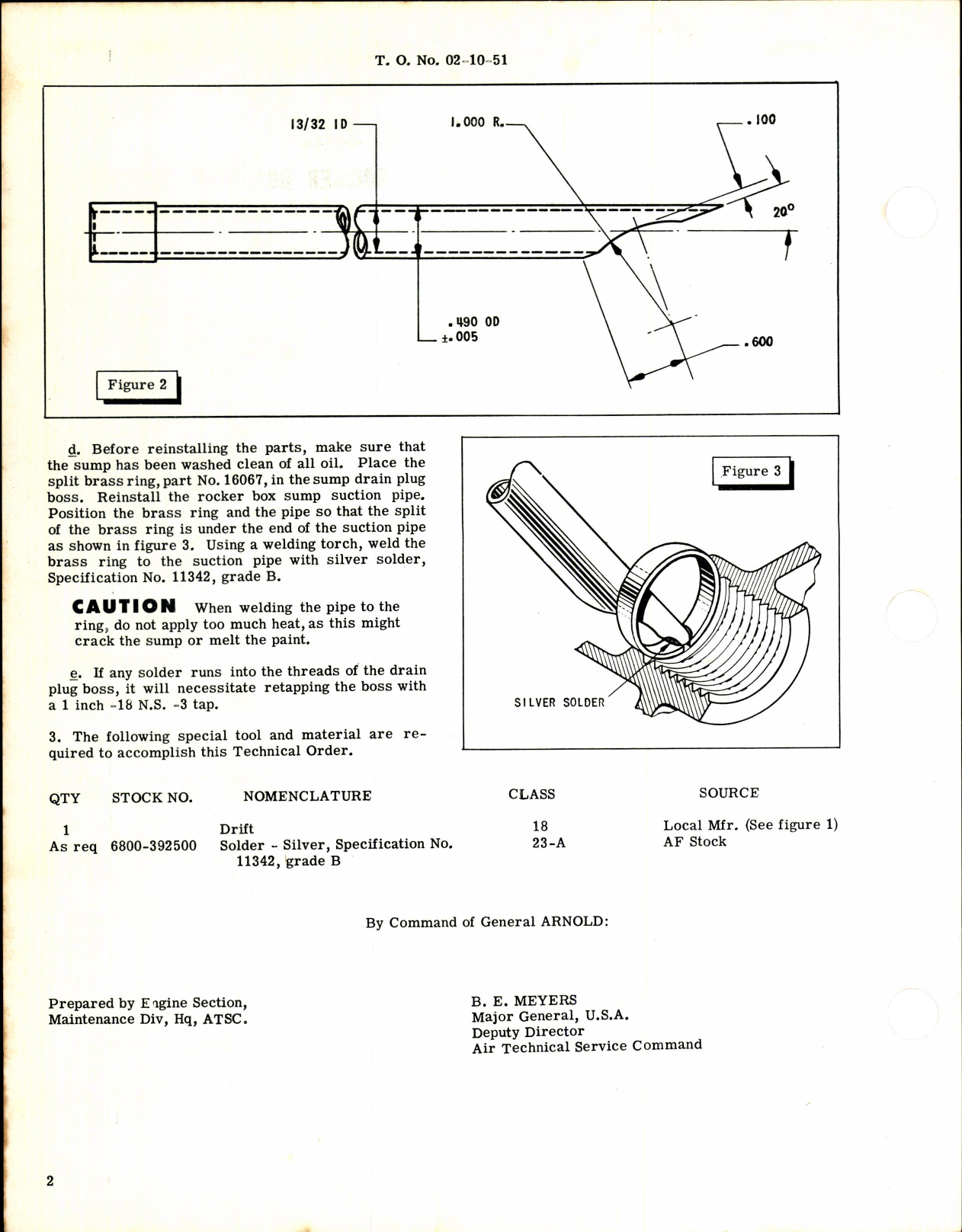 Sample page 2 from AirCorps Library document: Modification, Rocker Sump Suction Pipe for R-1830, R-2000 & R-2800