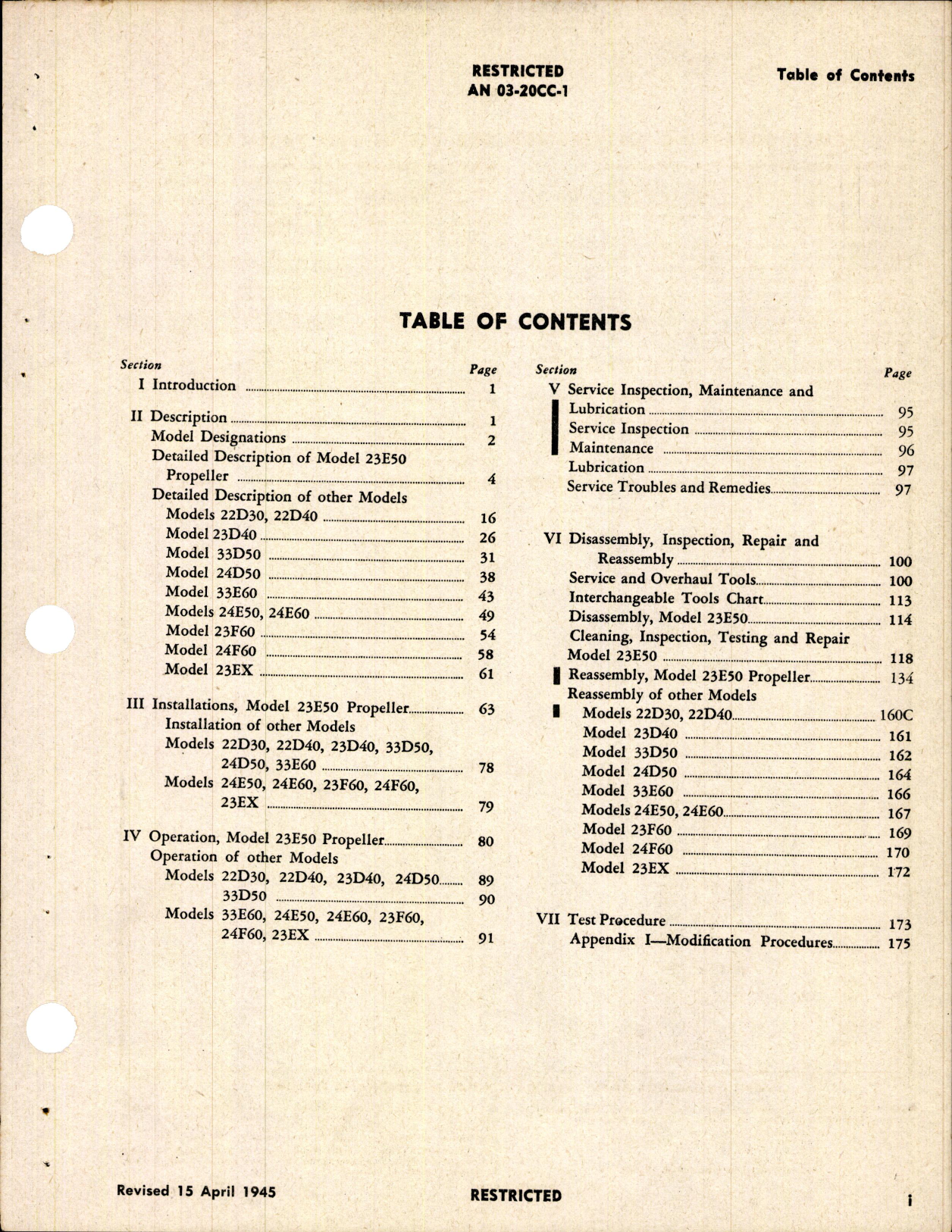 Sample page 3 from AirCorps Library document: Instructions for Quick-Feathering Hydromatic Propellers