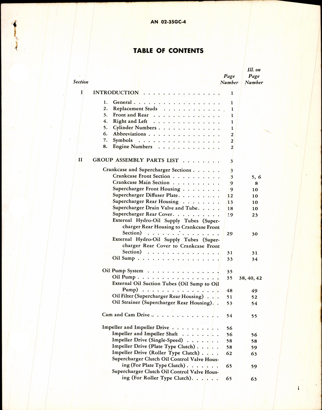 Sample page 3 from AirCorps Library document: Parts Catalog for Aircraft Engines Models R-1820 