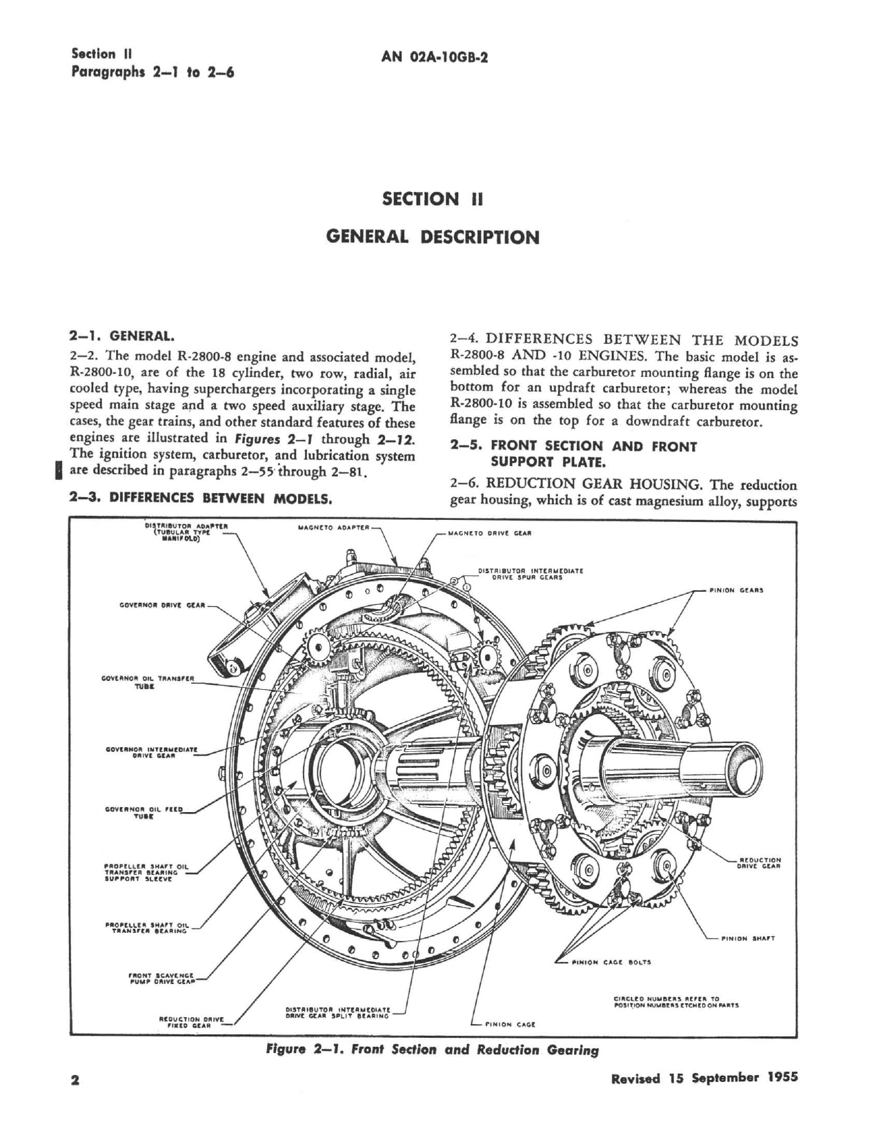 Sample page 10 from AirCorps Library document: Handbook Service Instructions for Models R-2800-8 and -10 Engines
