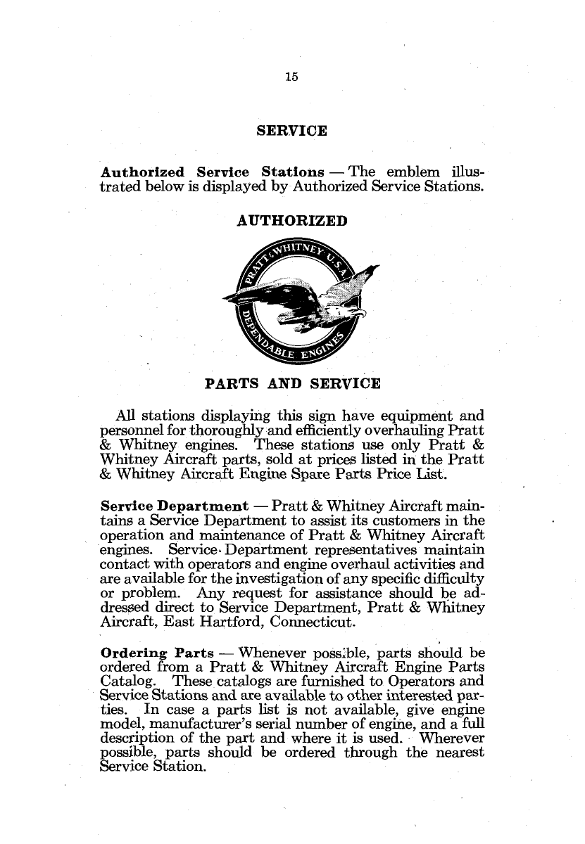 Sample page 13 from AirCorps Library document: Operators Handbook for Double Wasp B Series Engines R-2800-8 and -10