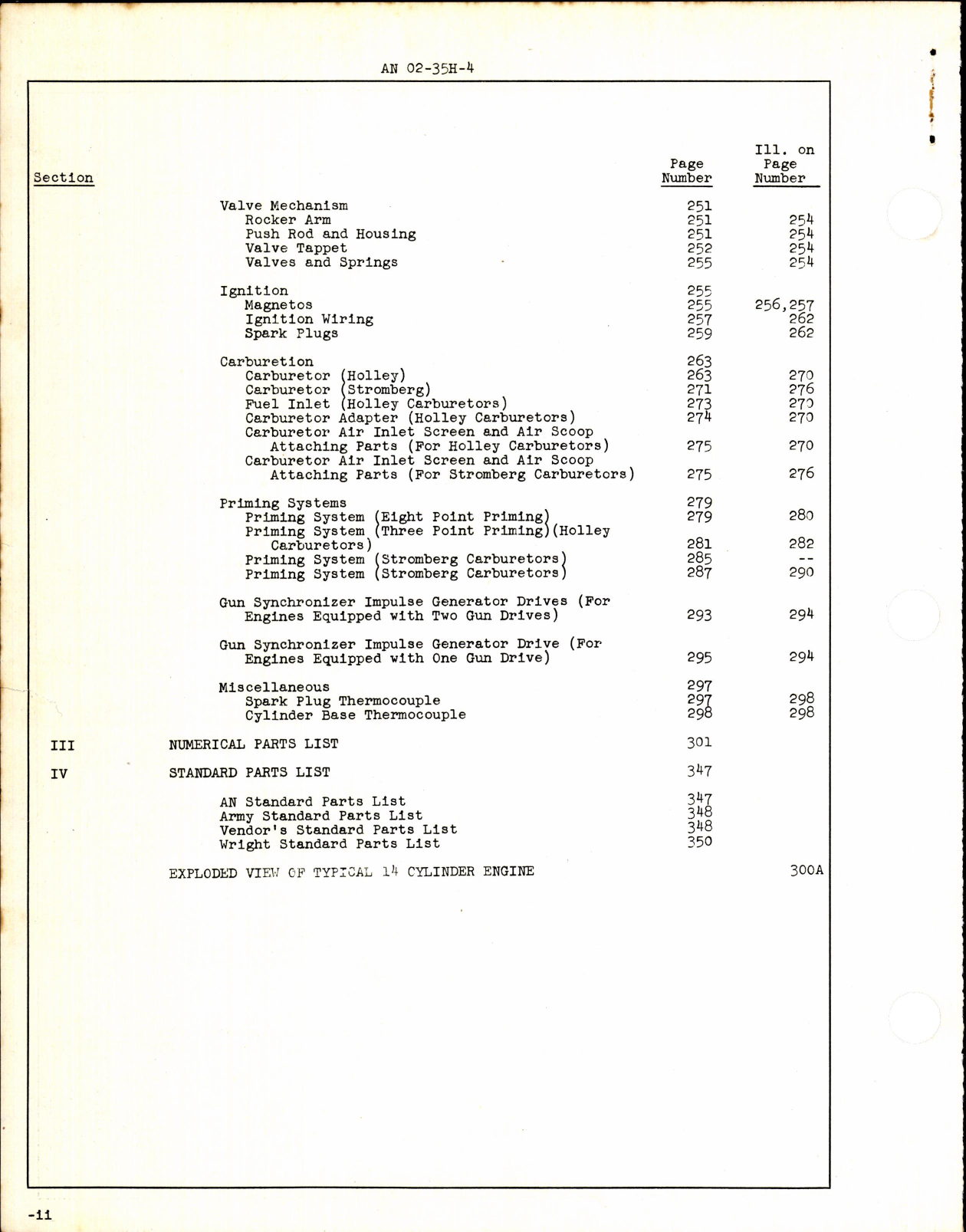 Sample page 4 from AirCorps Library document: Parts Catalog for Models R-2600-8