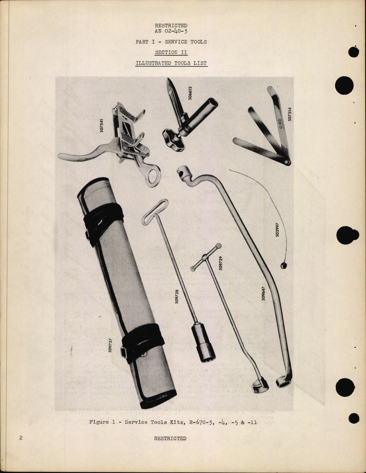 Sample page  5 from AirCorps Library document: Tool Catalog for R-670 Engine Series