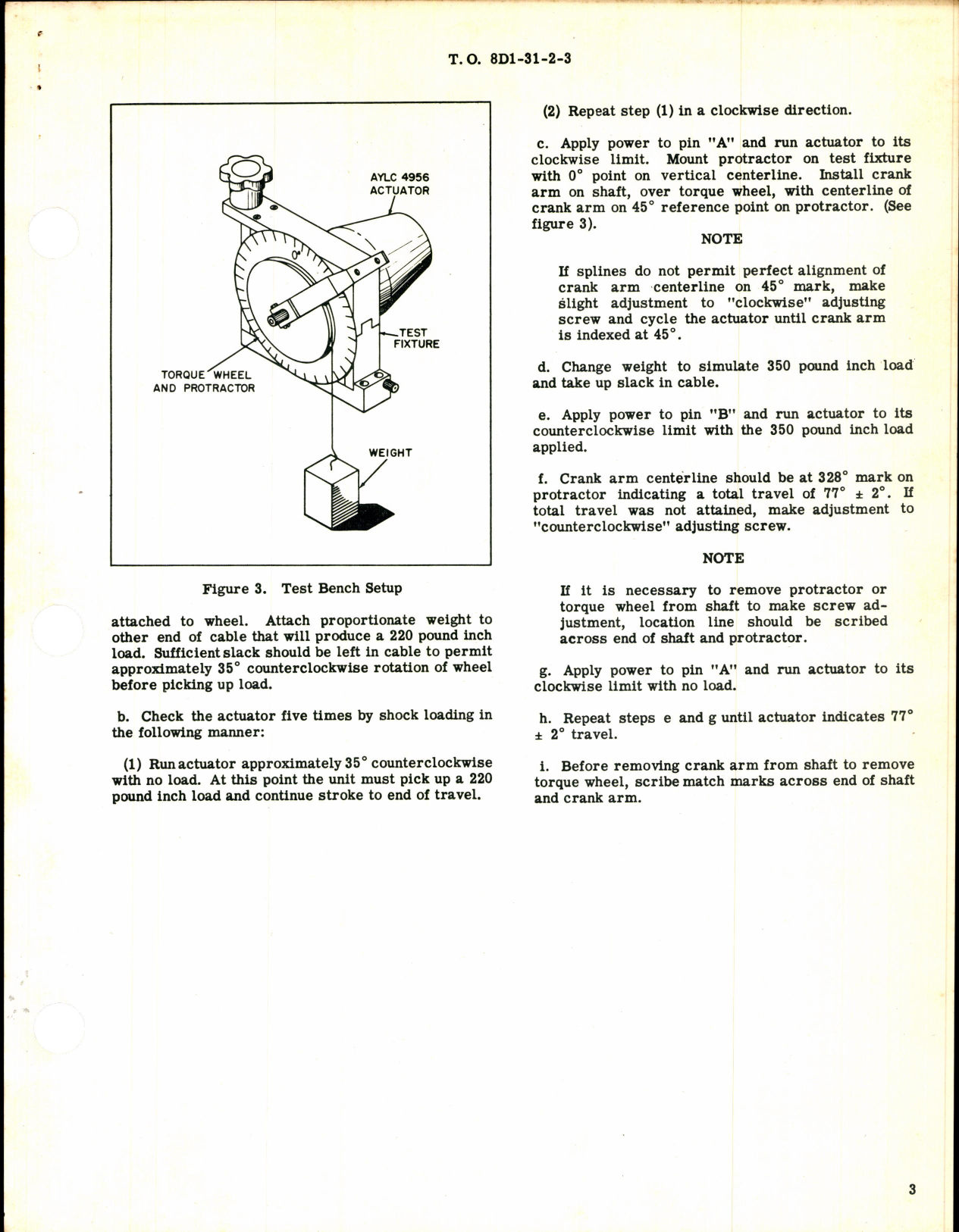Sample page 3 from AirCorps Library document: Instructions w Parts Breakdown Rotary Actuator