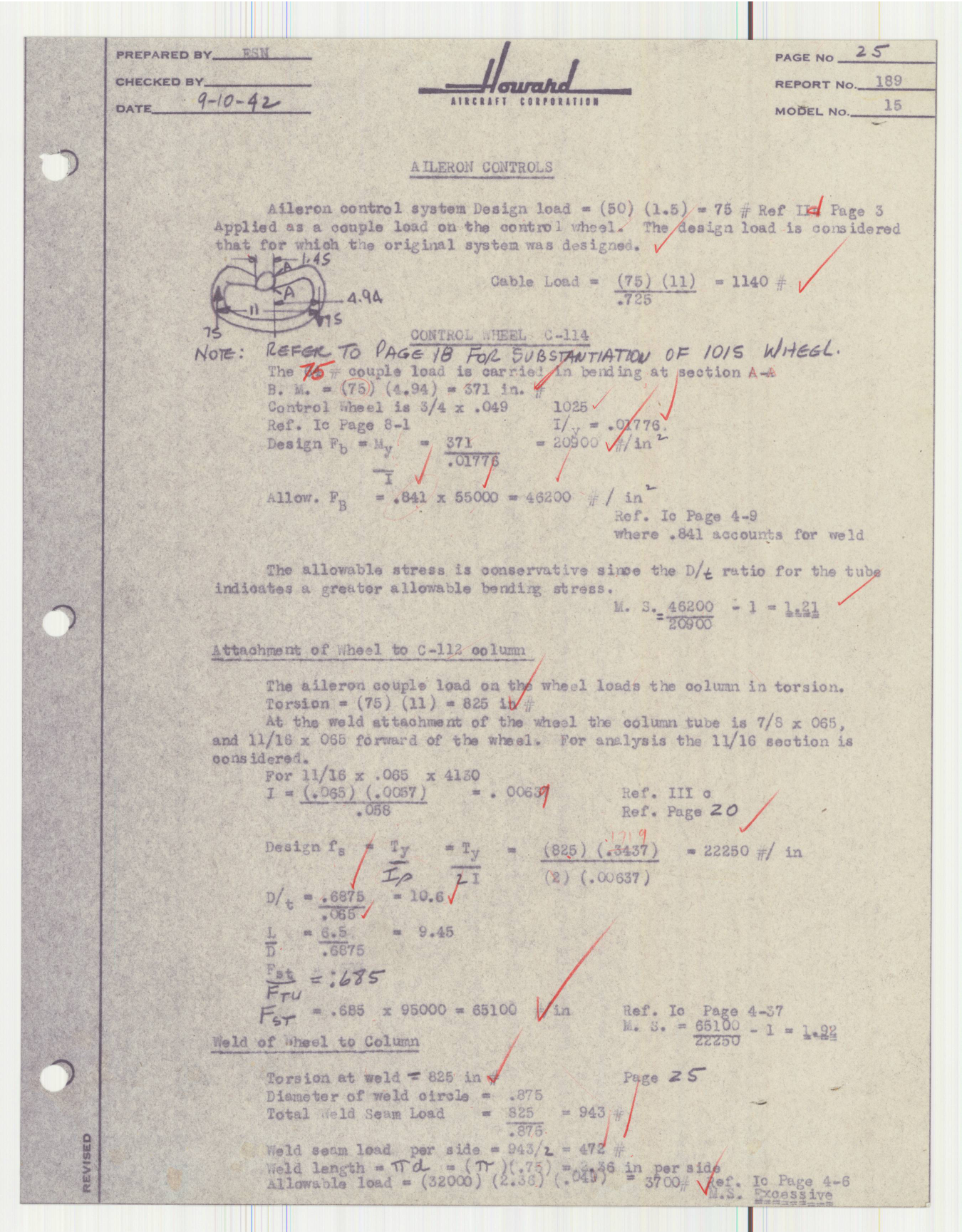 Sample page 46 from AirCorps Library document: Report 189, Analysis of Rear Control System Installation, DGA-15