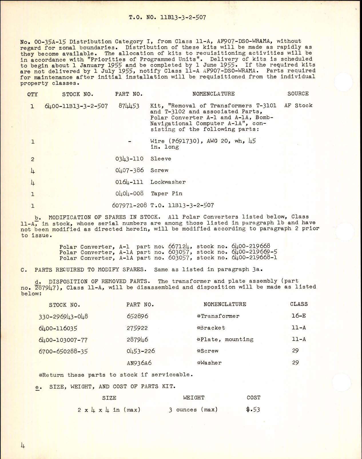 Sample page 4 from AirCorps Library document: Removal of Transformers T3101 and T3102