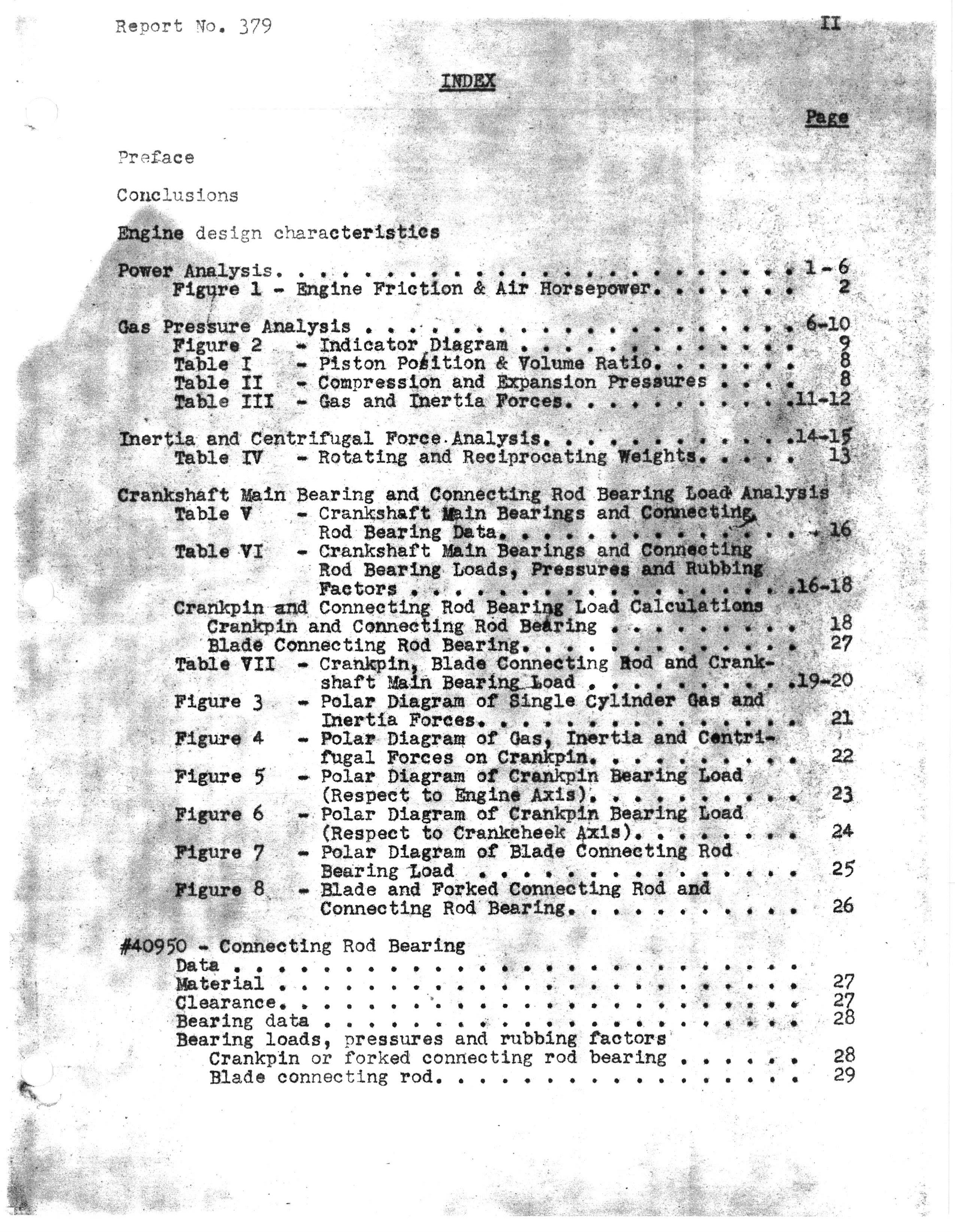 Sample page 3 from AirCorps Library document: Design Analysis of the Allison V-1710-G1R Engine (1725 B.H.P 3400 R.P.M.) Power Section Components