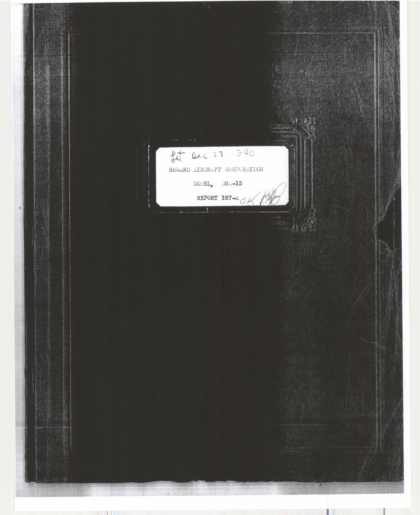 Sample page 1 from AirCorps Library document: Report 167A, Replacement of Fittings from X4130 to 4130