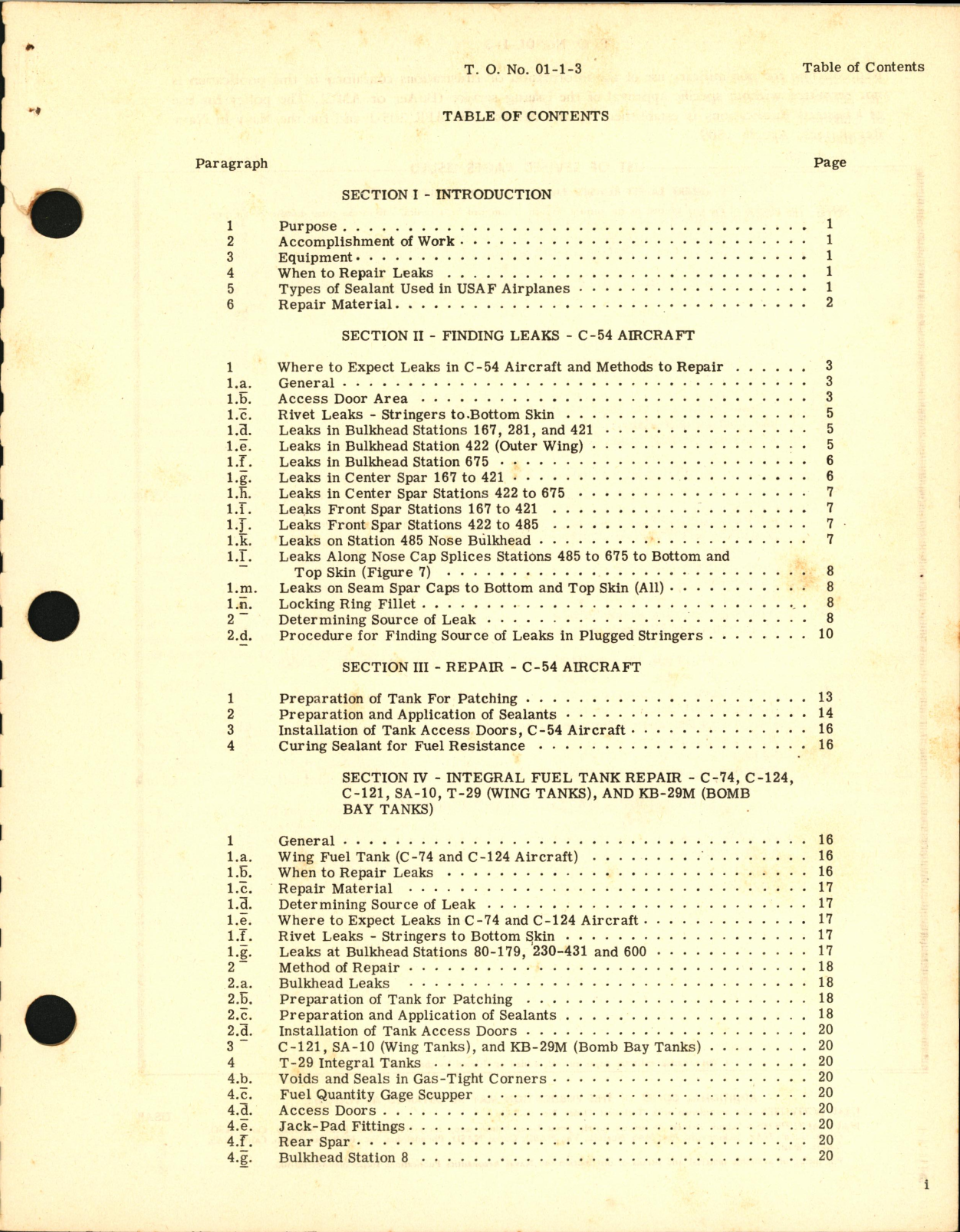 Sample page  3 from AirCorps Library document: Repair of Integral & Removable Metal Fuel & Oil Tanks - 01-1-3