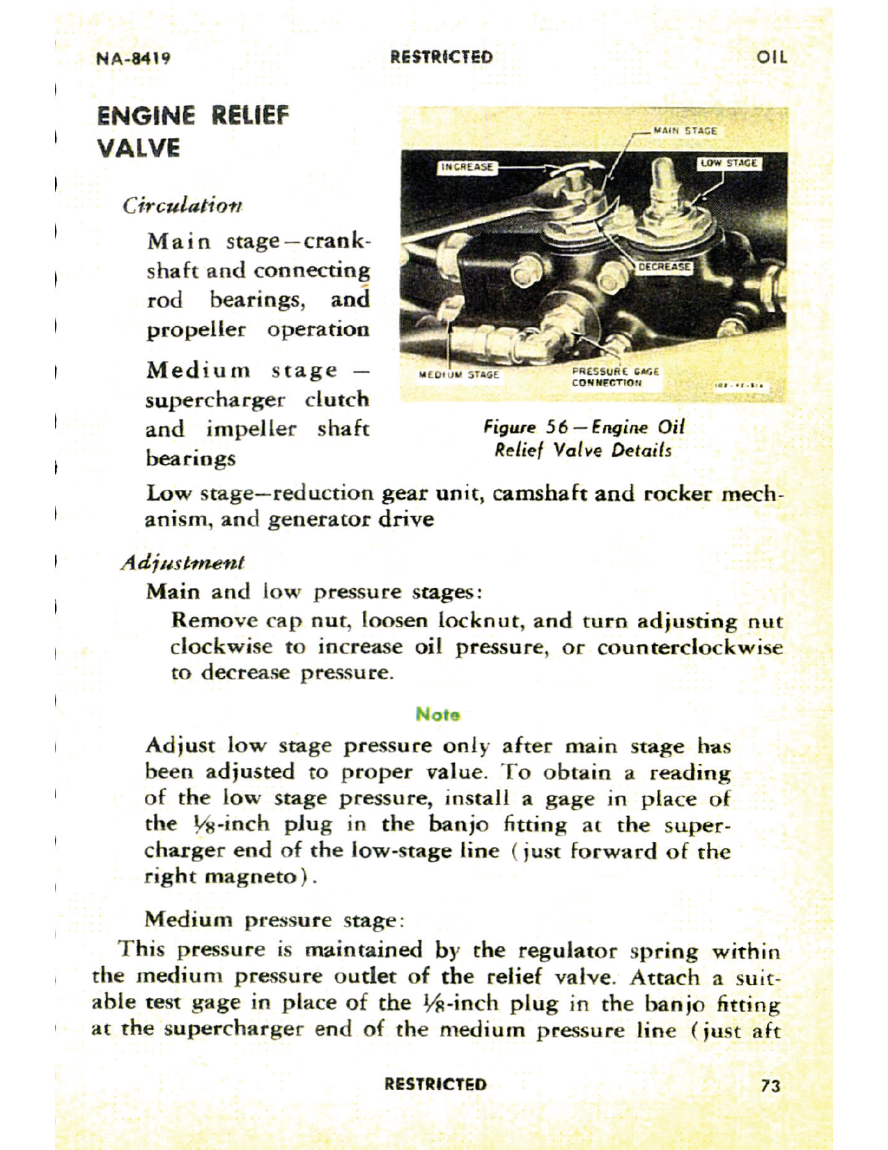Sample page 73 from AirCorps Library document: Reference Manual P-51D P-51K