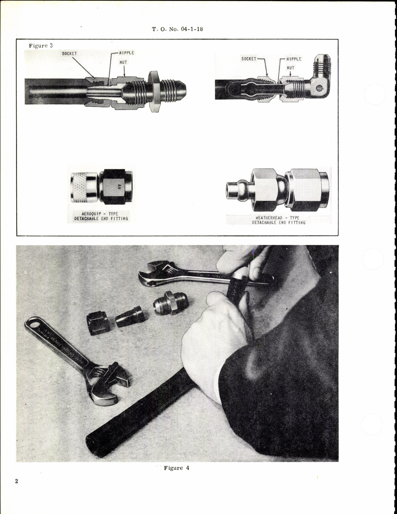 Sample page 2 from AirCorps Library document: Replacement of Low-Pressure Flexible Hose Assemblies
