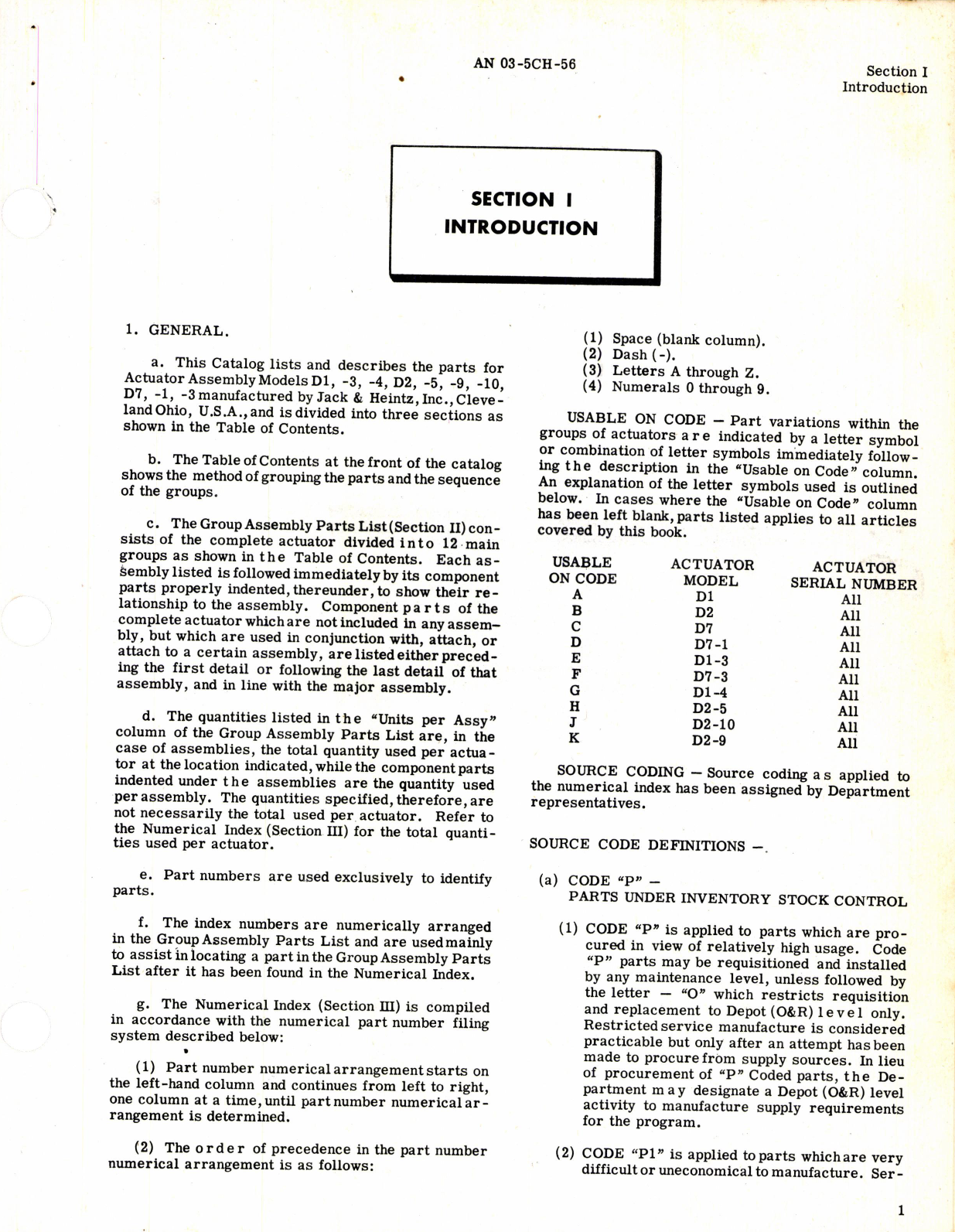 Sample page 3 from AirCorps Library document: Parts Breakdown for Rotary Actuators Models D1, D2, and D7