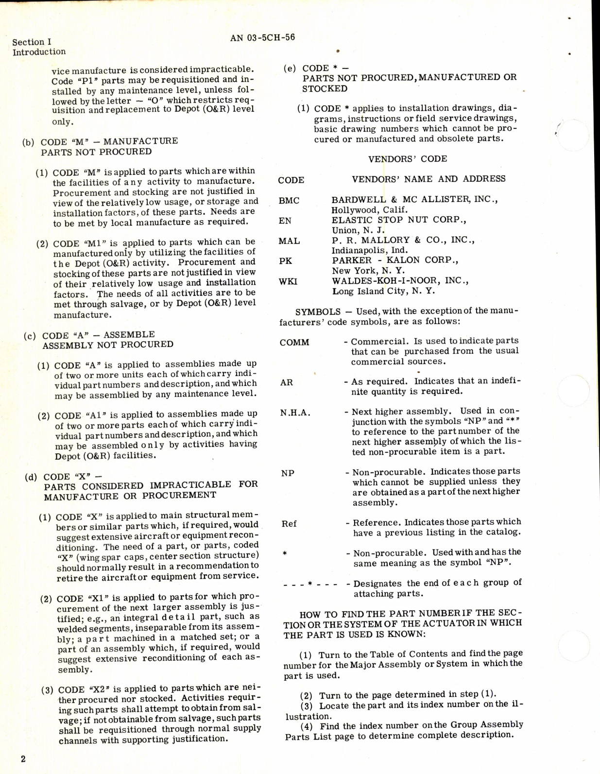 Sample page 4 from AirCorps Library document: Parts Breakdown for Rotary Actuators Models D1, D2, and D7